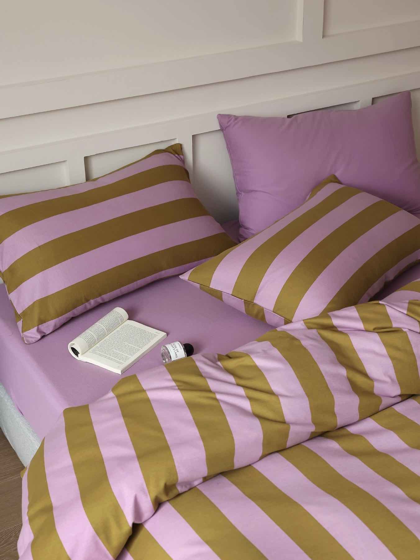 Dopamine Stripe Duvet Set With Pillowcases & Fitted Sheet - Image 4