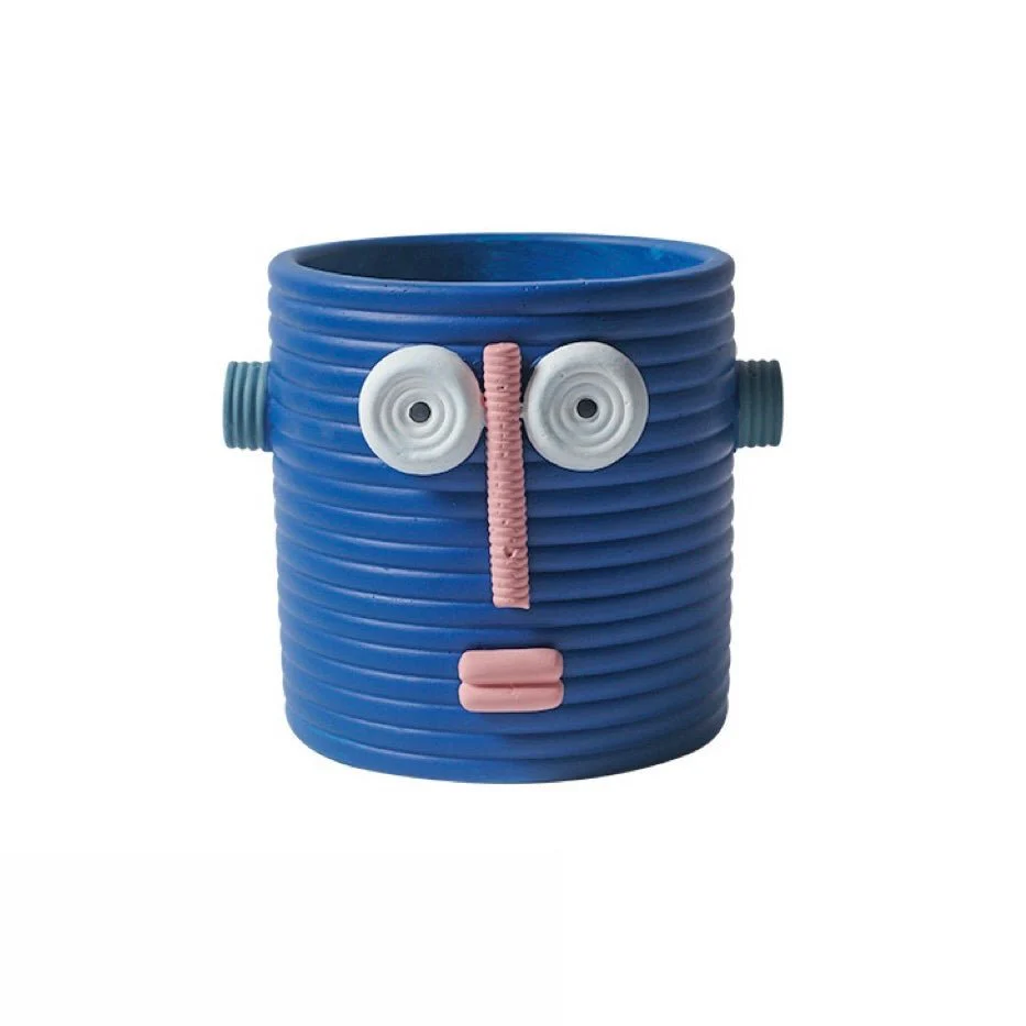 Dummy Robot Plant Flower Pot, Handmade Indoor / Outdoor Whimsical Ceramic Pots - Image 12