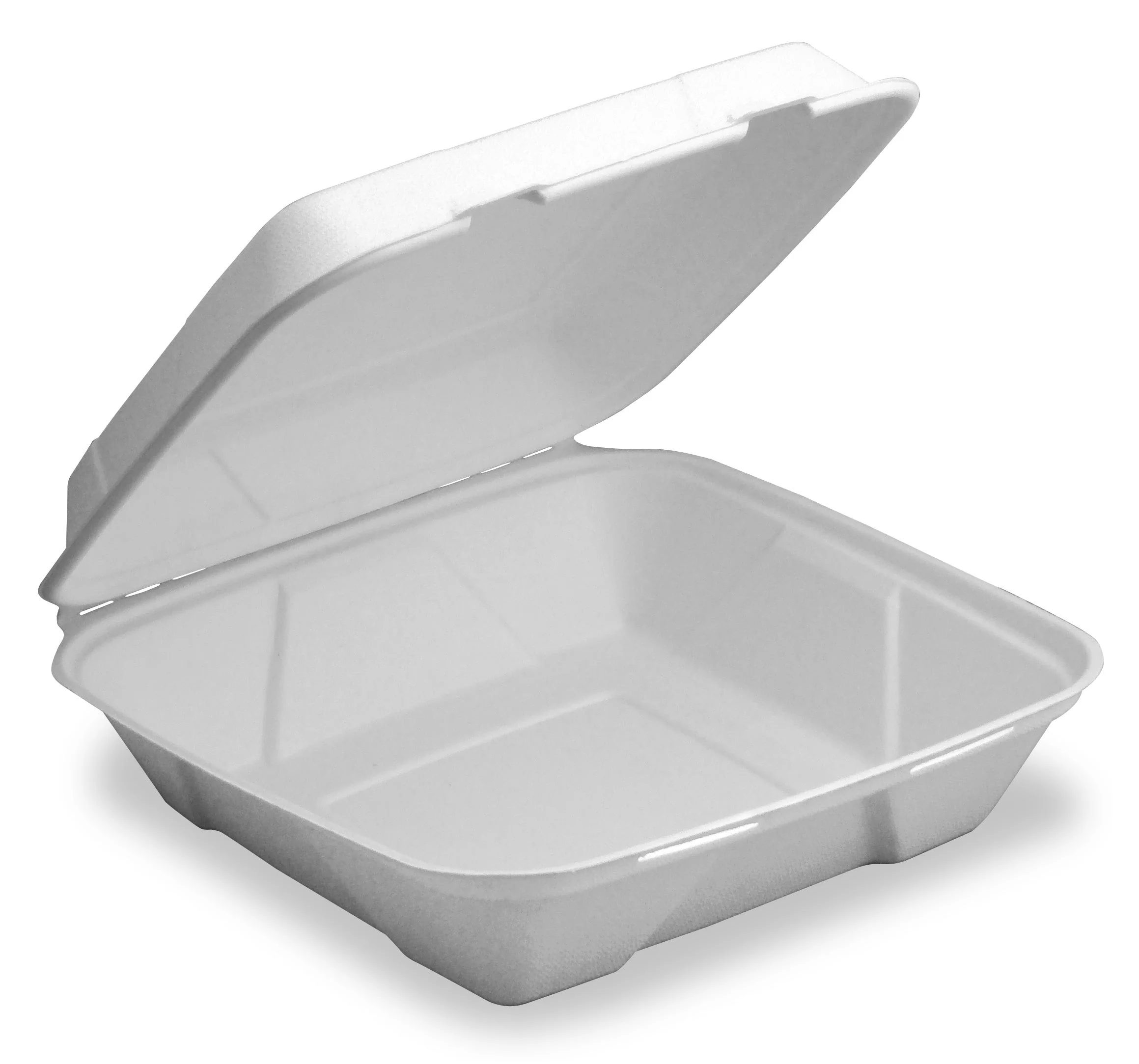 Ecosource-Medium 1-Compartment Fiber Hinged Container, 200-Count Case - Image 2