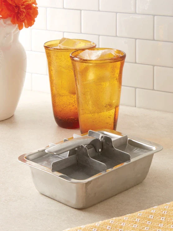 Ecozoi Stainless Steel Ice Cube Trays with Easy Release, 2 Pack, 12 Large Cubes by ecozoi - Image 2