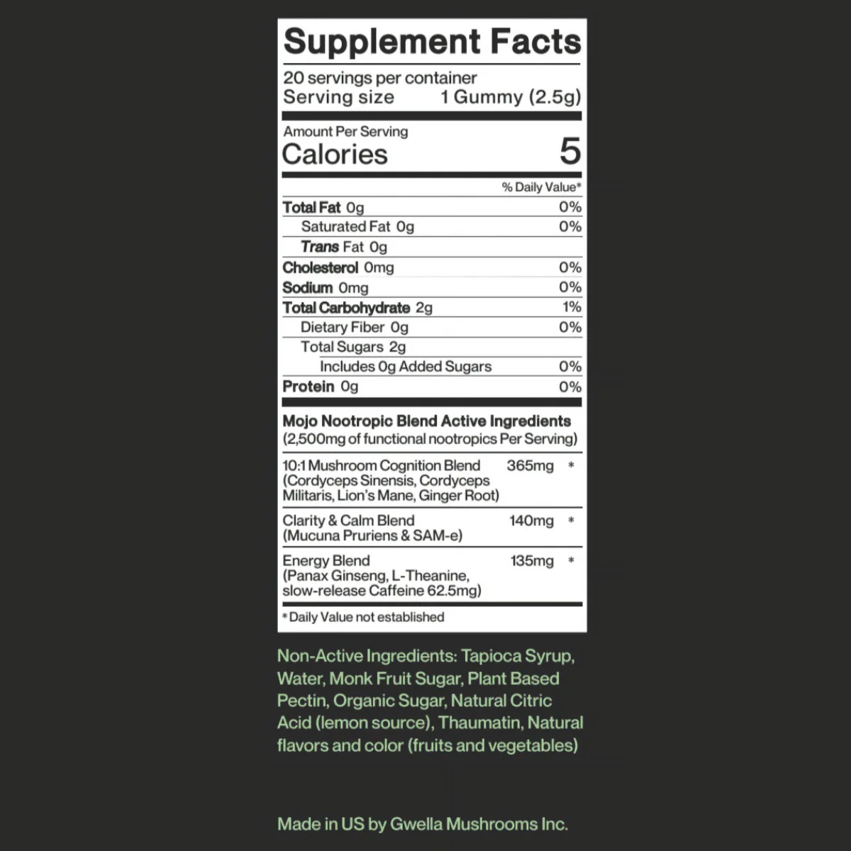 Mojo Microdose | Extra Strength Brain Boost Mushroom Gummies, Strawberry Tangerine Mushroom Gummies - Image 5