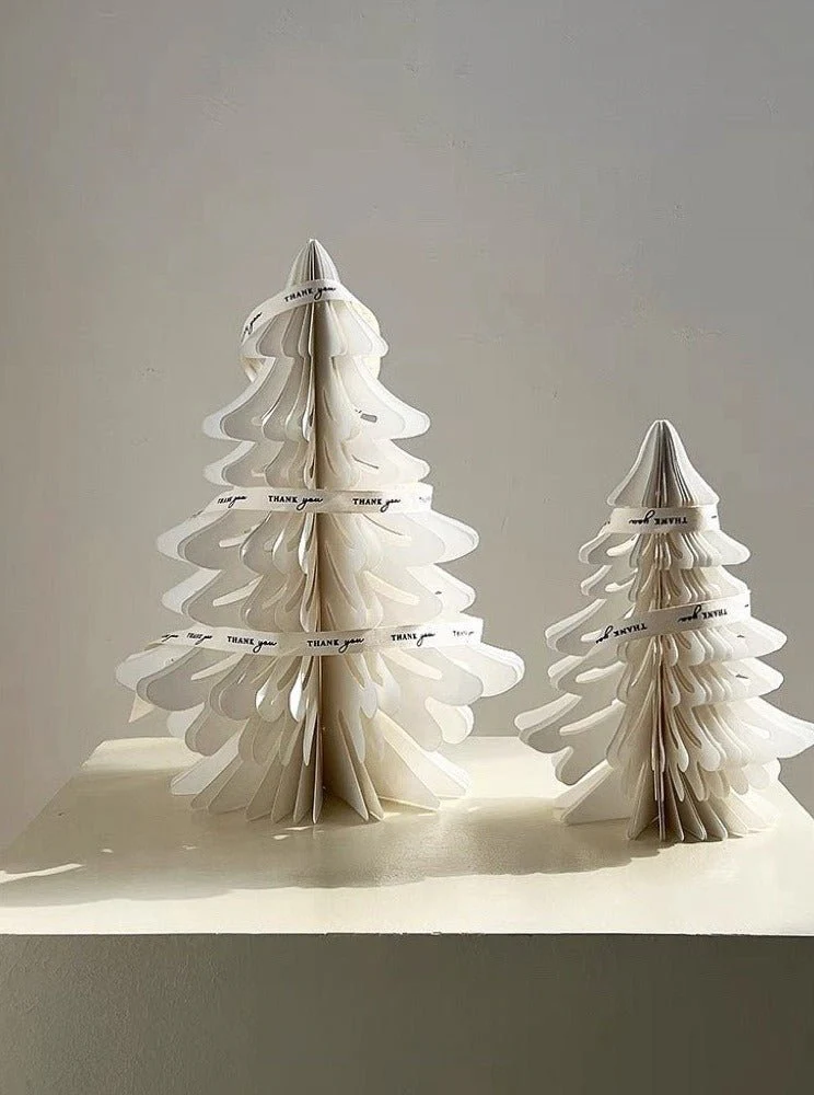 Foldable Accordion Christmas Tree Set of 2Pcs - Decoration for Table Shelf & Window - Image 7