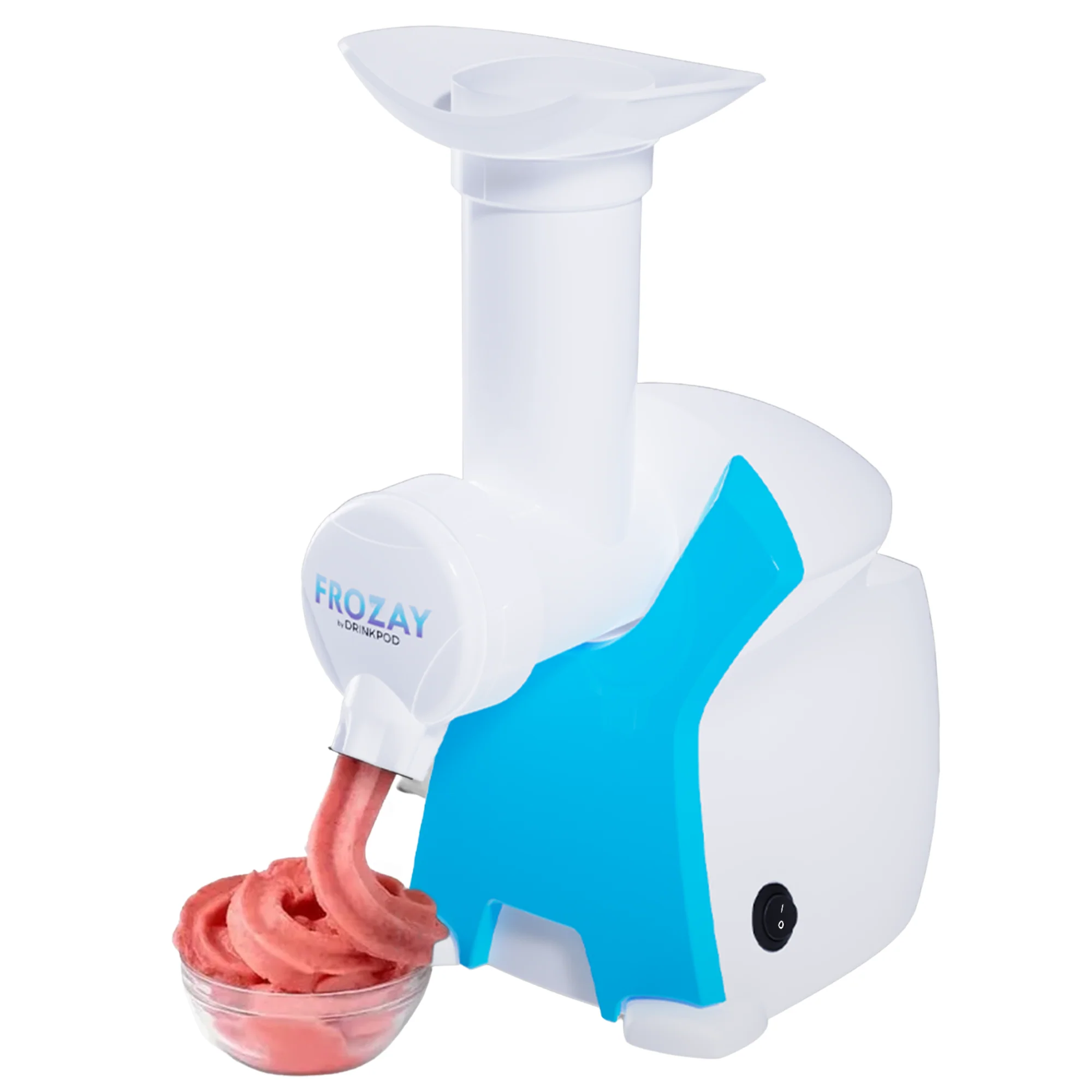 Frozay Dessert Maker 2.8 qt. Color Blue, Vegan Ice Cream & Frozen Yogurt Maker Soft Serve Desserts With Recipes (Black/Blue) by Drinkpod - Image 12