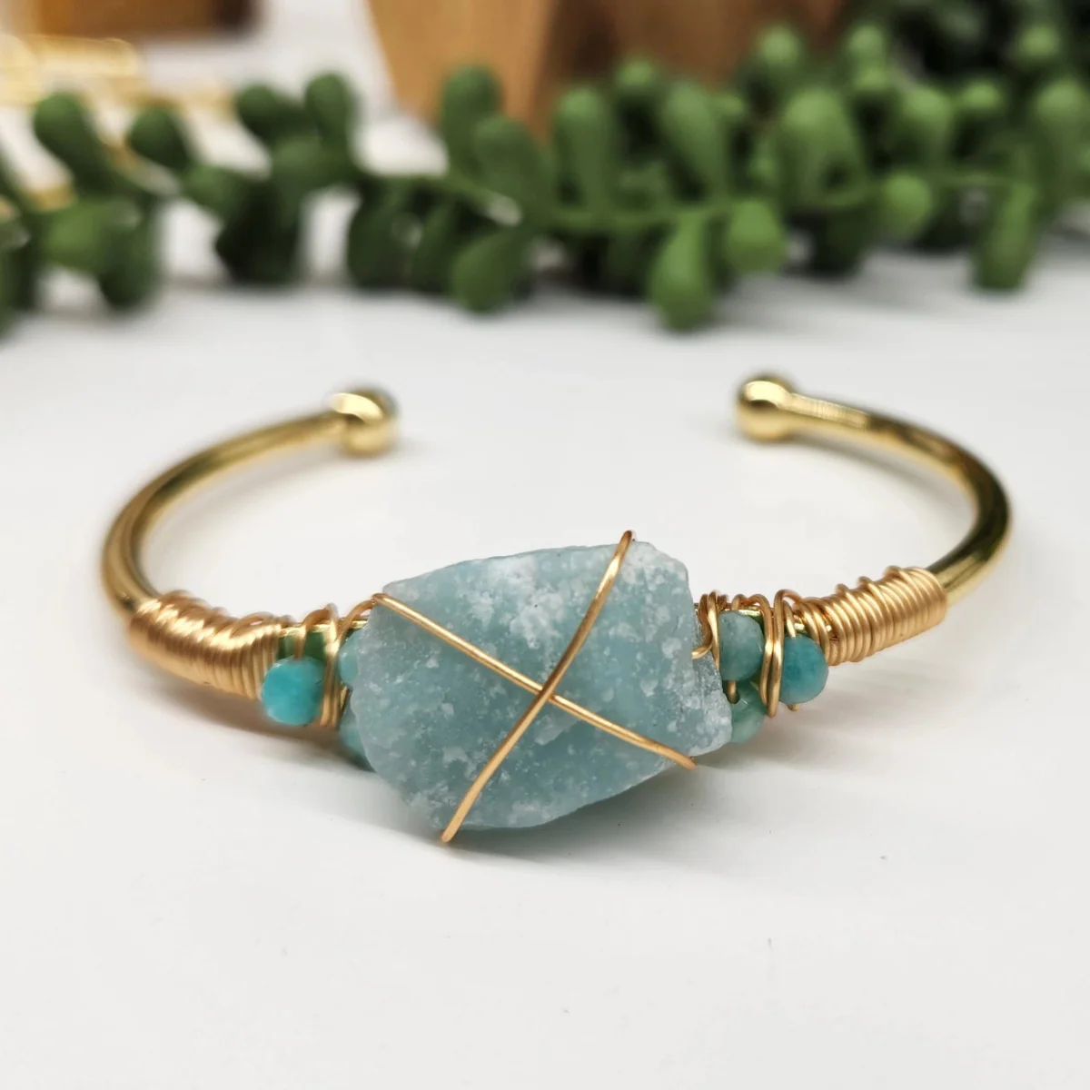 Gemstone Wire-Wrapped Bracelet - Image 17