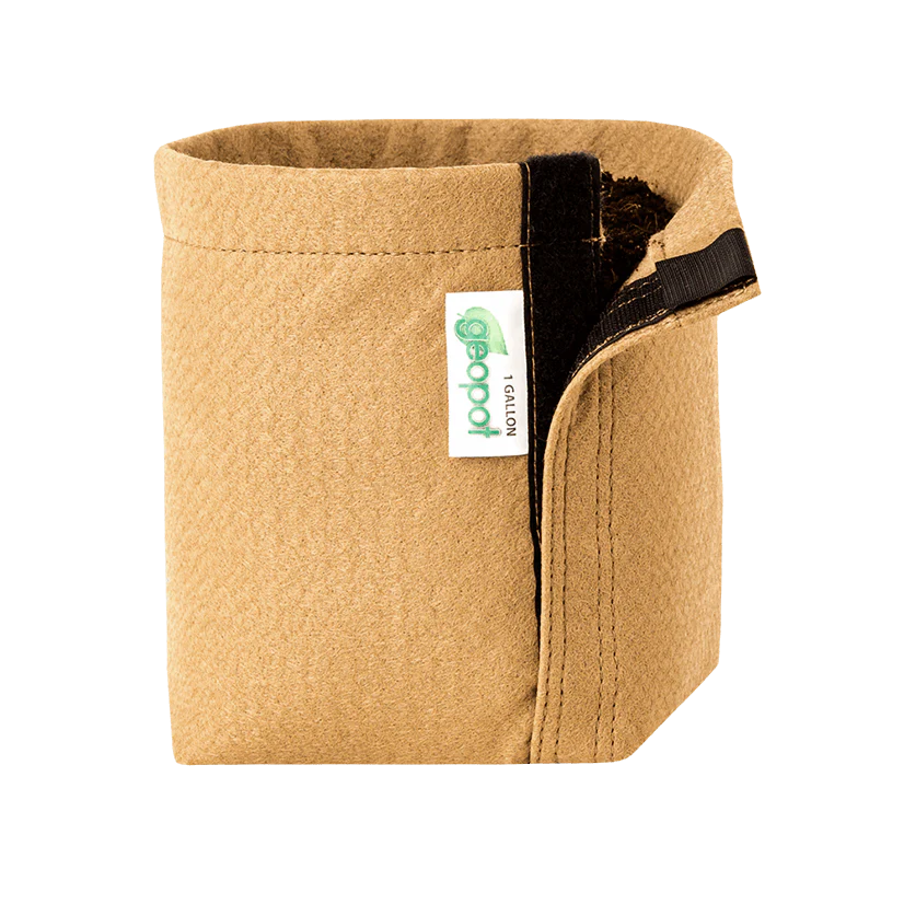 GeoPot Fabric Pot with Velcro - Tan by Geopot