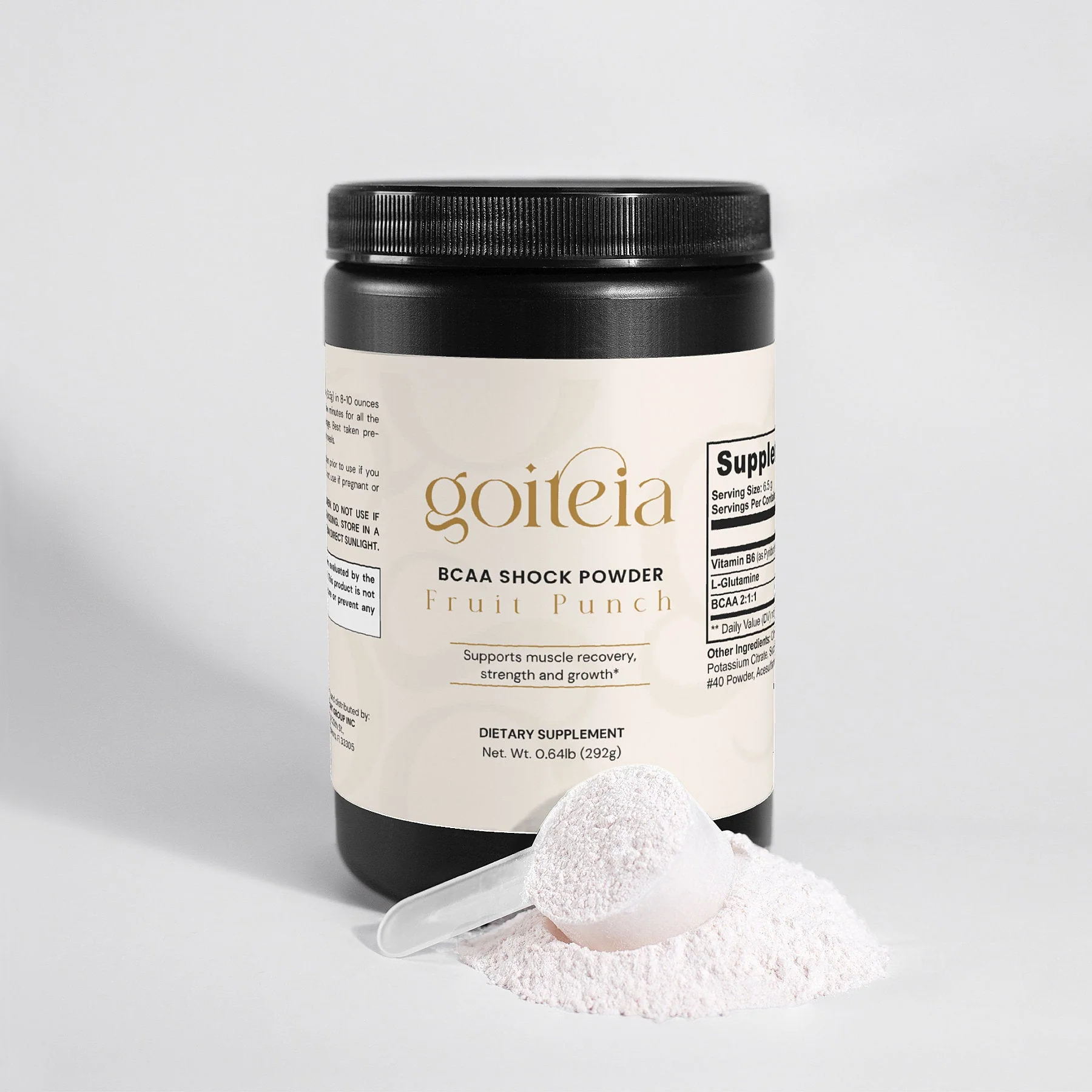 Goiteia BCAA Shock Powder (Fruit Punch) 0.64lb (292g) - Image 2