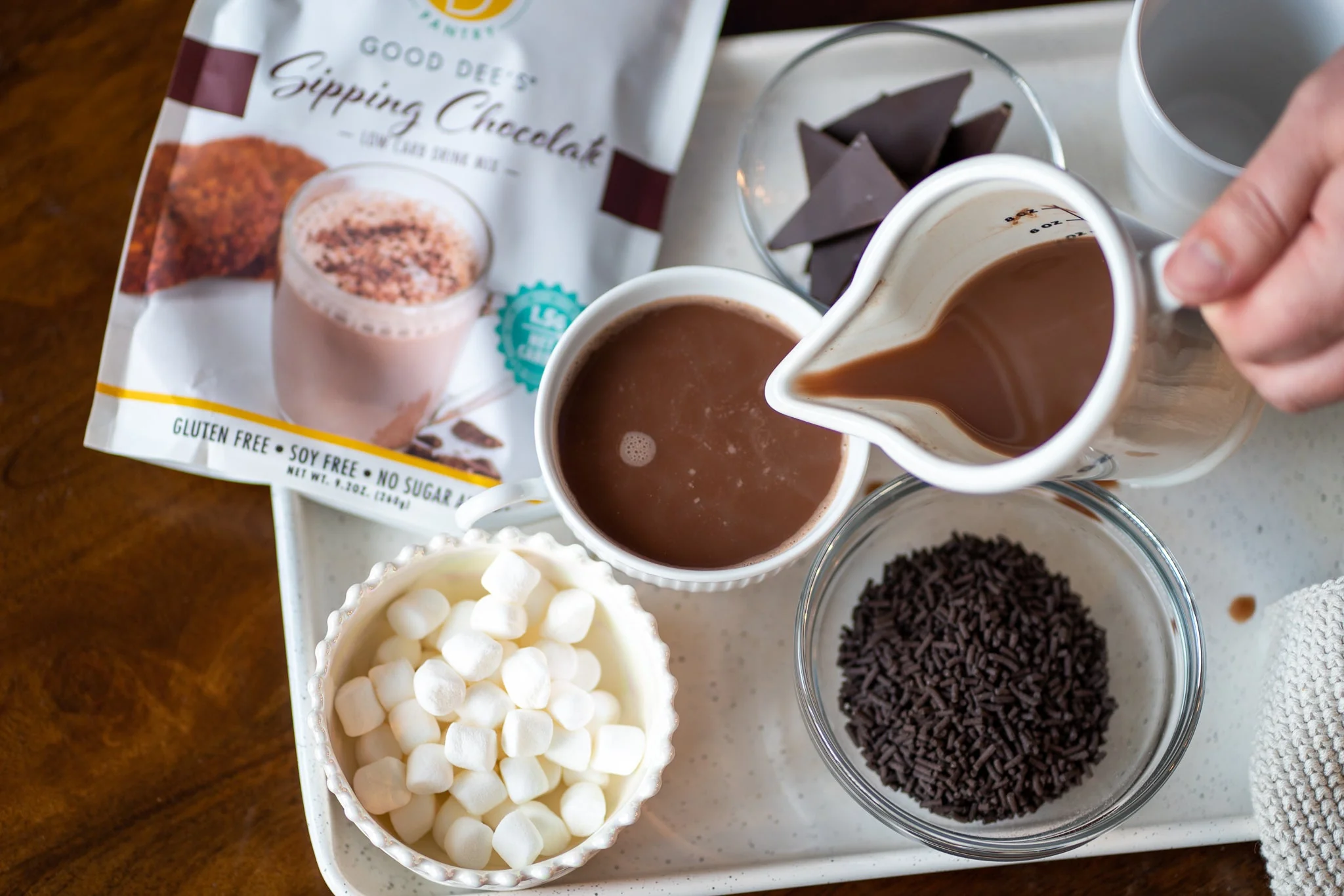 Good Dee's Sipping Chocolate Low Carb Drink Mix - Vegan, No Sugar Added*, Soy Free and Gluten Free by Good Dee's - Image 4