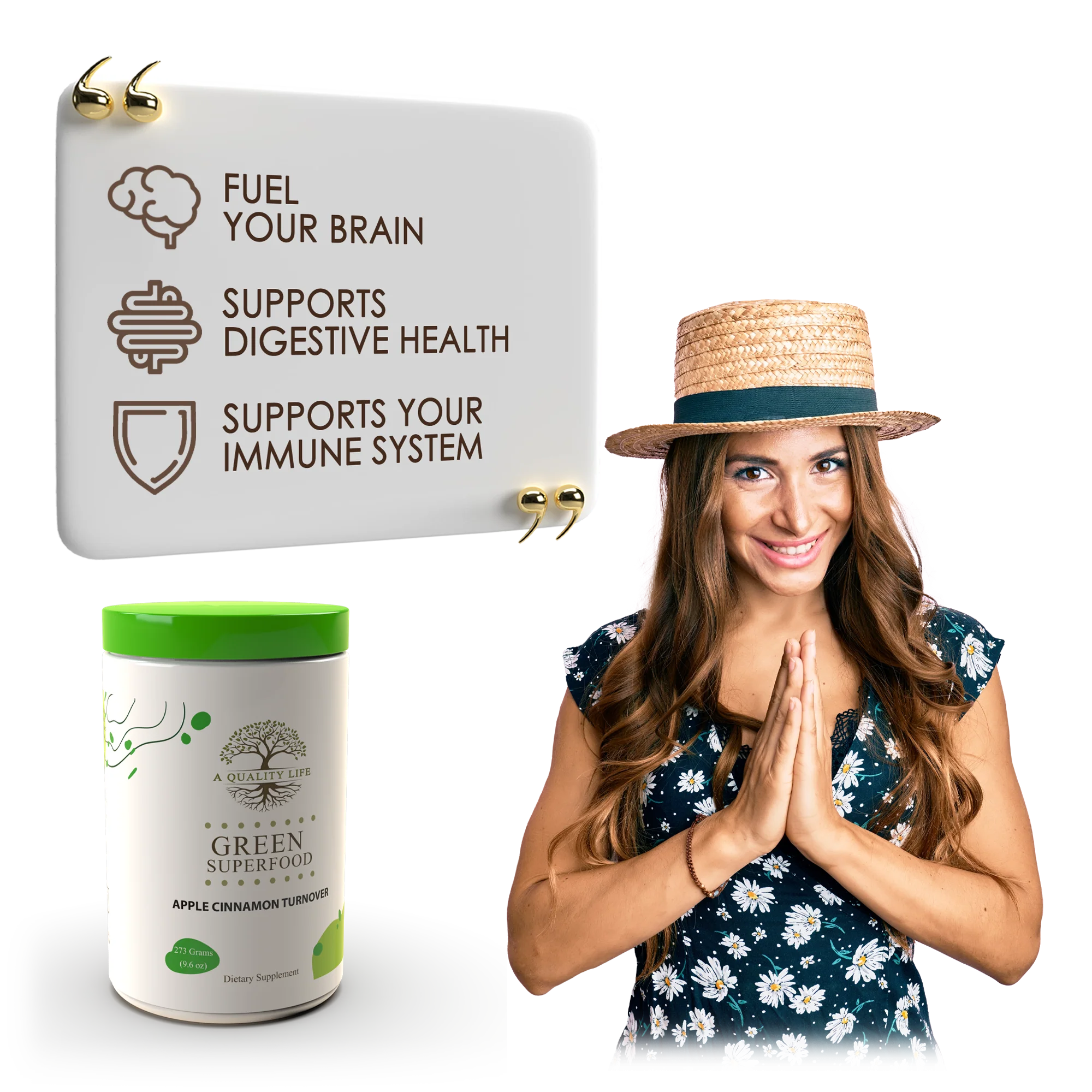 Green Superfood - Apple Cinnamon Turnover by A Quality Life Nutrition - Image 3