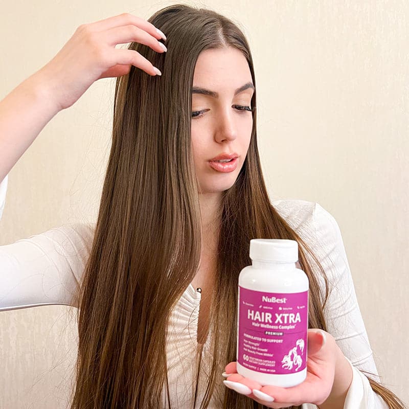 Hair Xtra, Premium Hair Growth Support for Men & Women, 60 Vegan Capsules by NuBest Nutrition® - Image 13