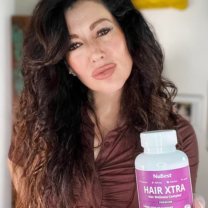 Hair Xtra, Premium Hair Growth Support for Men & Women, 60 Vegan Capsules by NuBest Nutrition® - Image 9