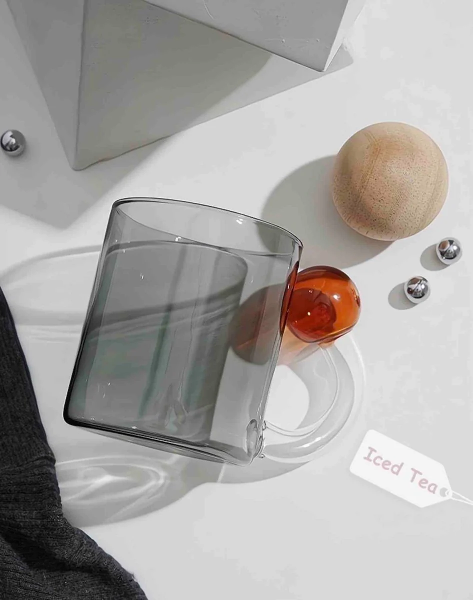 Hand Blown Lollipop Mugs - Whimsical Eclectic Dopamine Drinking Glasses for Coffee, Tea & Juice - Image 12