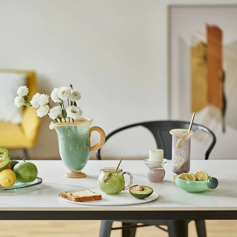 Handblown Bonbon Glass Mug, Dopamine Espresso Cups - Image 2