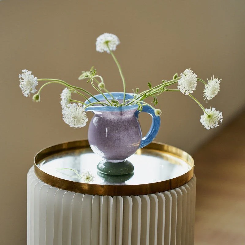 Handblown Bonbon Jug, Whimsical Pitcher, Dopamine Carafe, Glass Pourer - Image 7