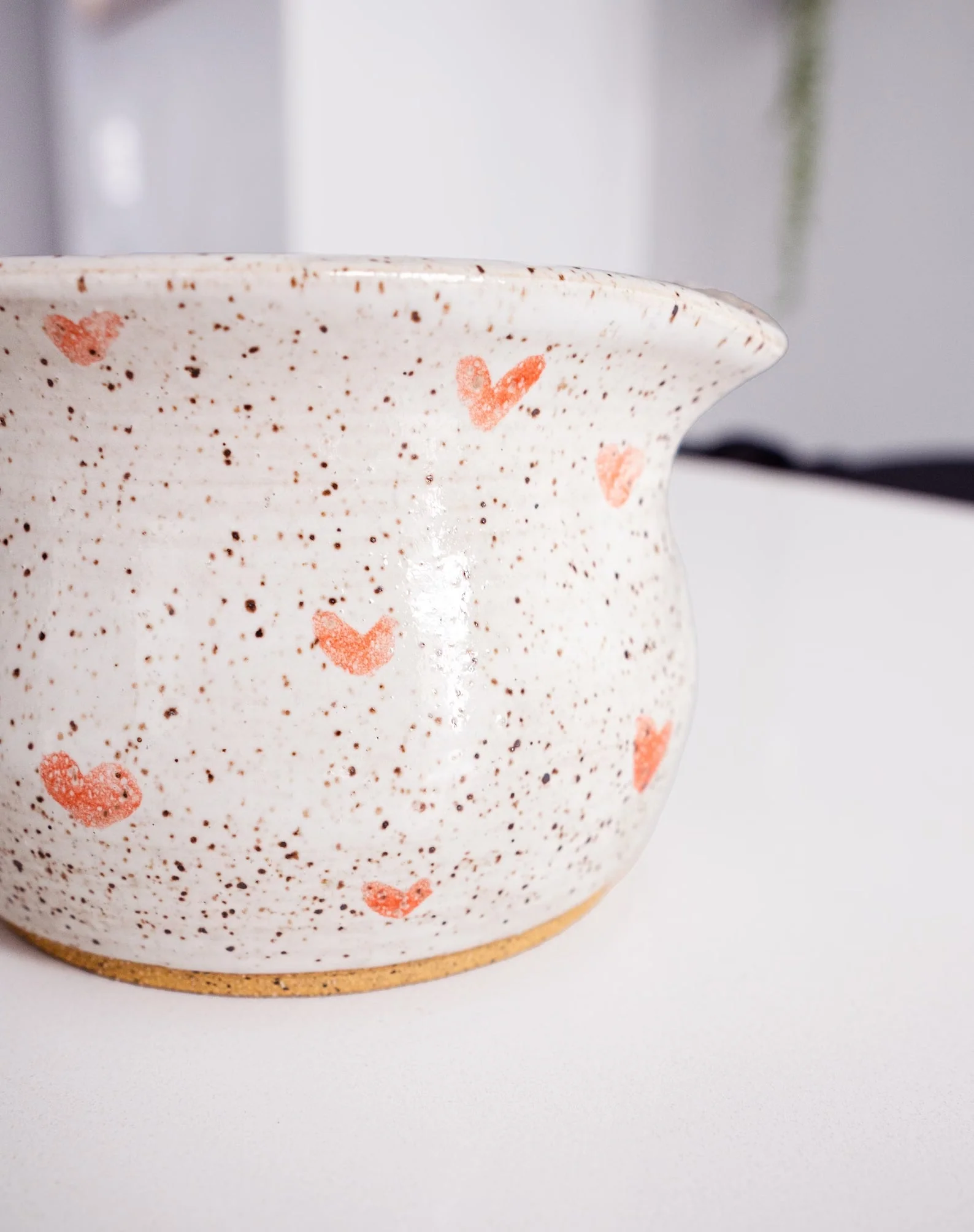 Handmade Ceramic Matcha Bowl with Spout - Image 9