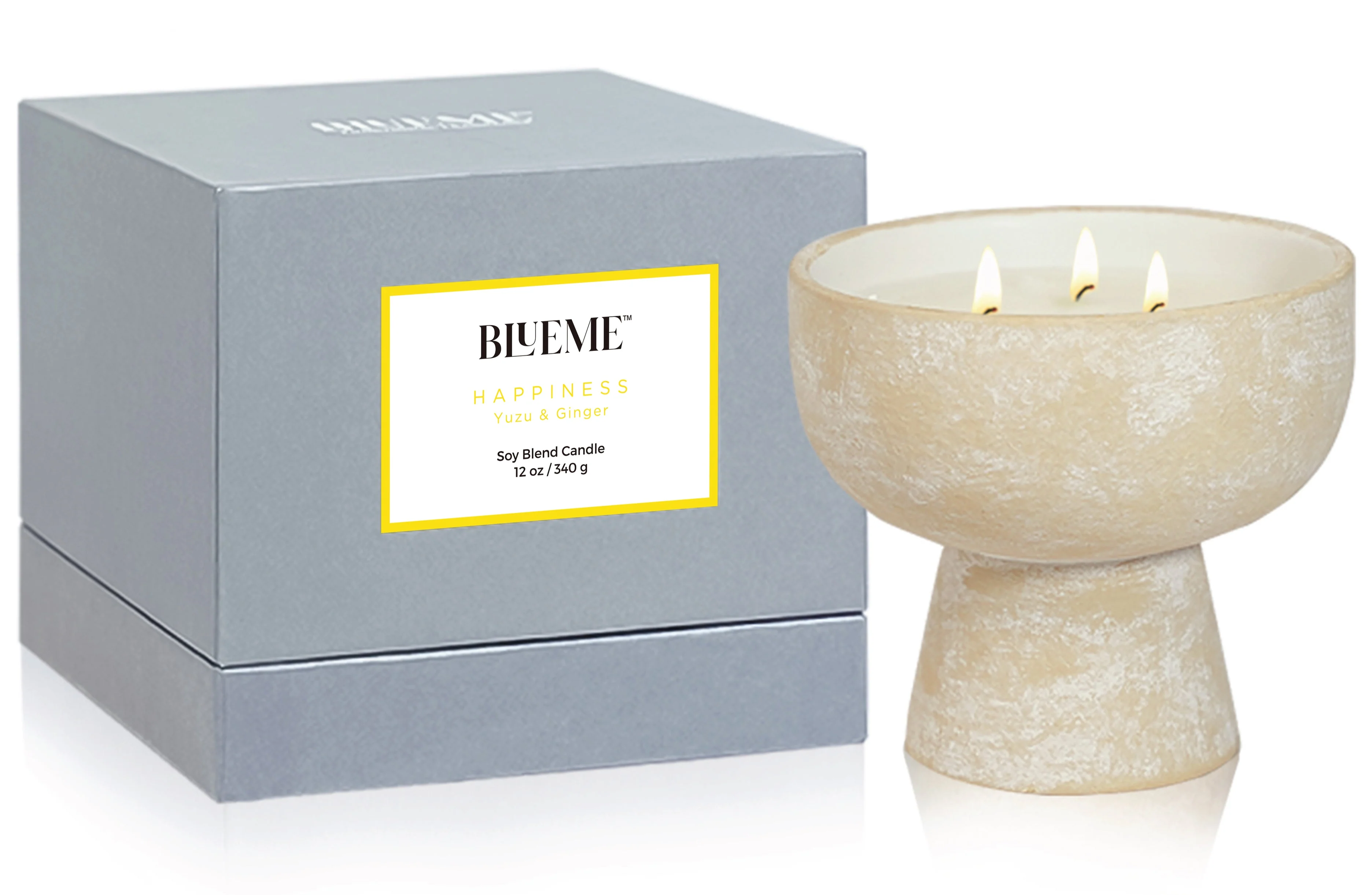 Happiness - Ceramic Refillable Candle - Yuzu & Ginger - Image 6