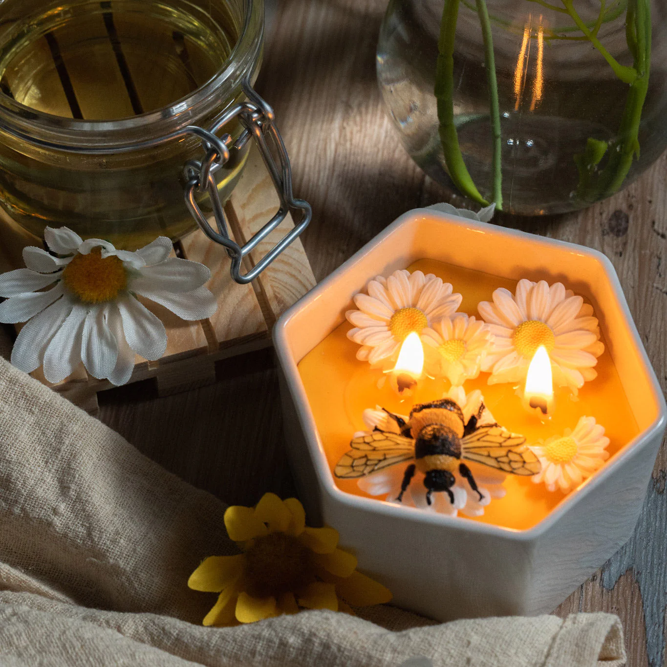 Honey Milk Bowl Scented Candle for Spring Gift - Image 2