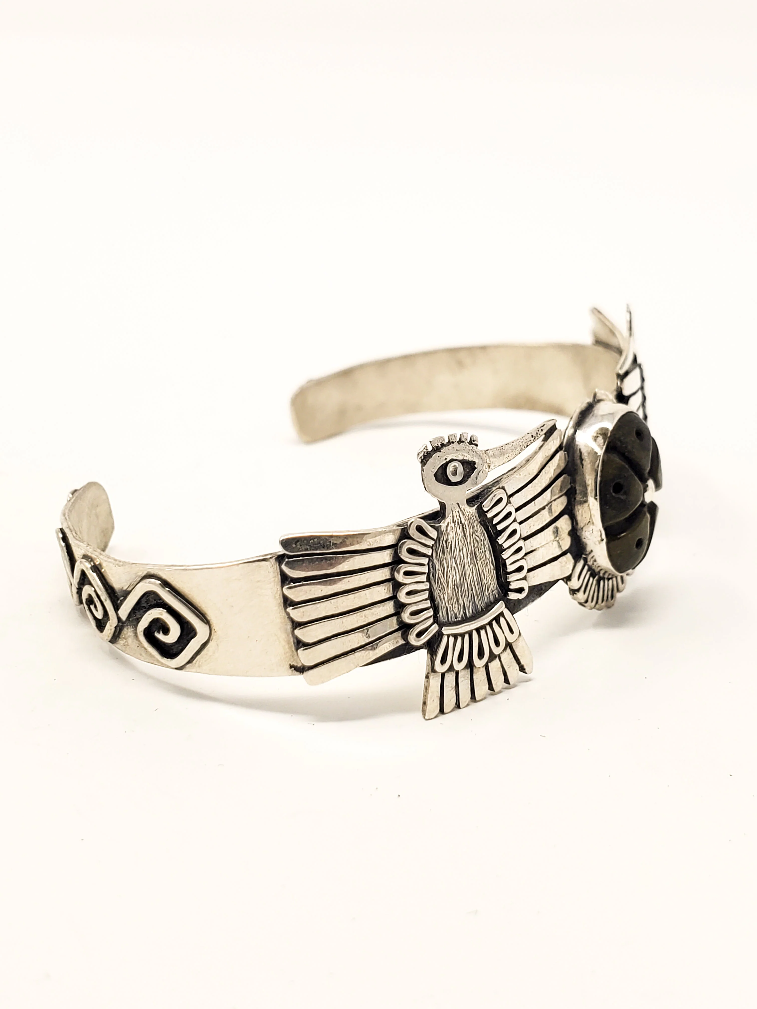 Hummingbirds Peyote Silver Bracelet - Image 6