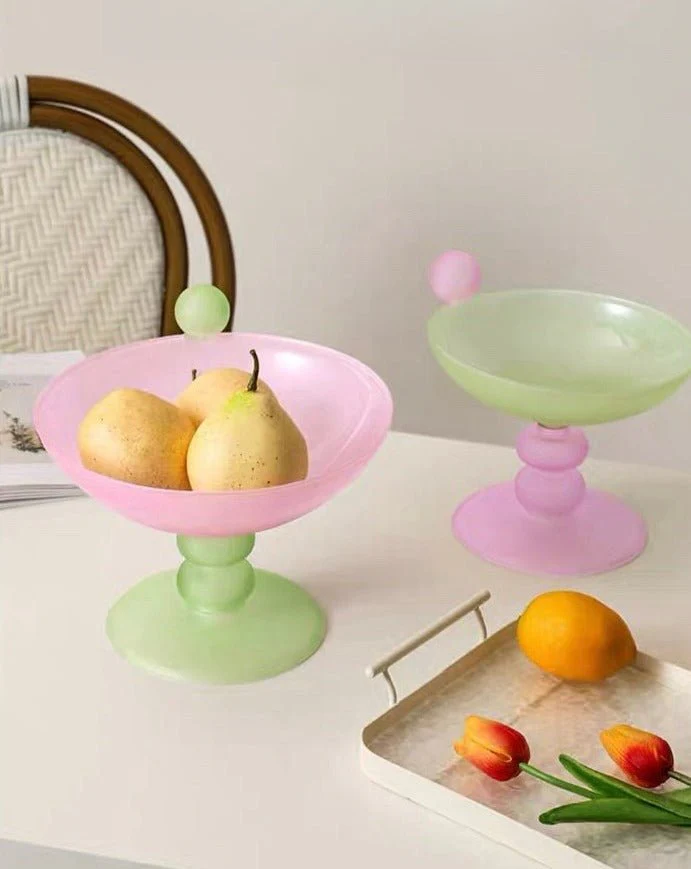 Jelly Bean Footed Tray Fruit Bowl - Whimsical Dopamine Table Setting Centerpiece - Image 4