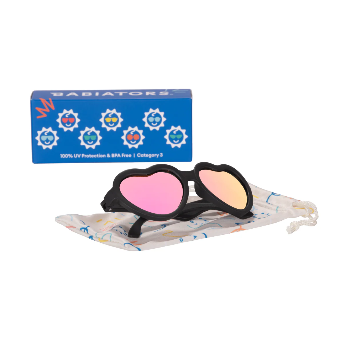 Jet Black | Pink Mirrored Lenses - Image 4