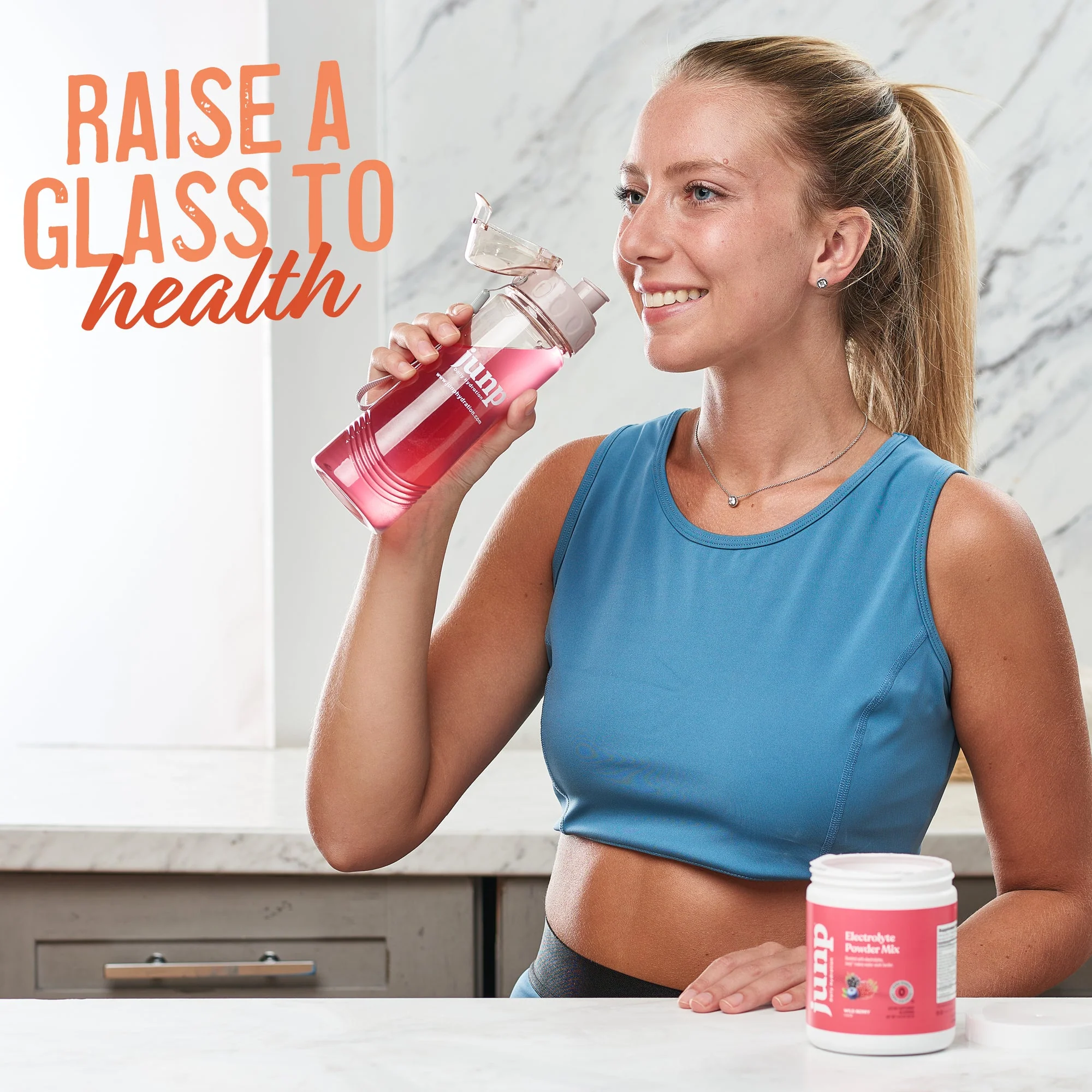 JUNP Electrolytes Powder No Sugar No Carbs – Orchard Fresh Juicy Peach Drink Mix - Potassium & Salt Electrolyte Hydration Powder Zero Calorie Sugar Free Electrolyte Powder, Keto Friendly, 90 Servings - Image 6