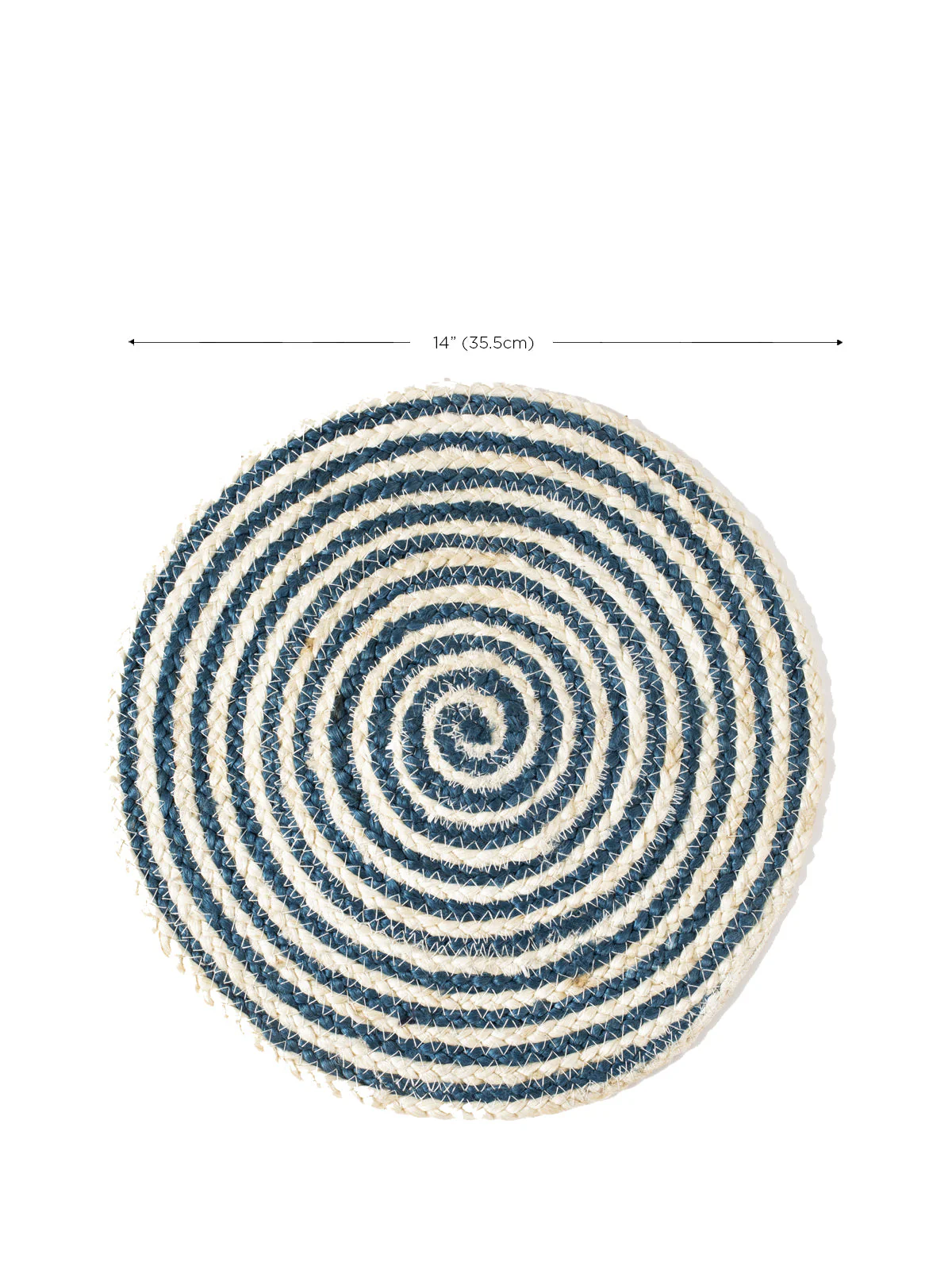 Kata Spiral Placemat - Blue (Set of 4) - Image 6