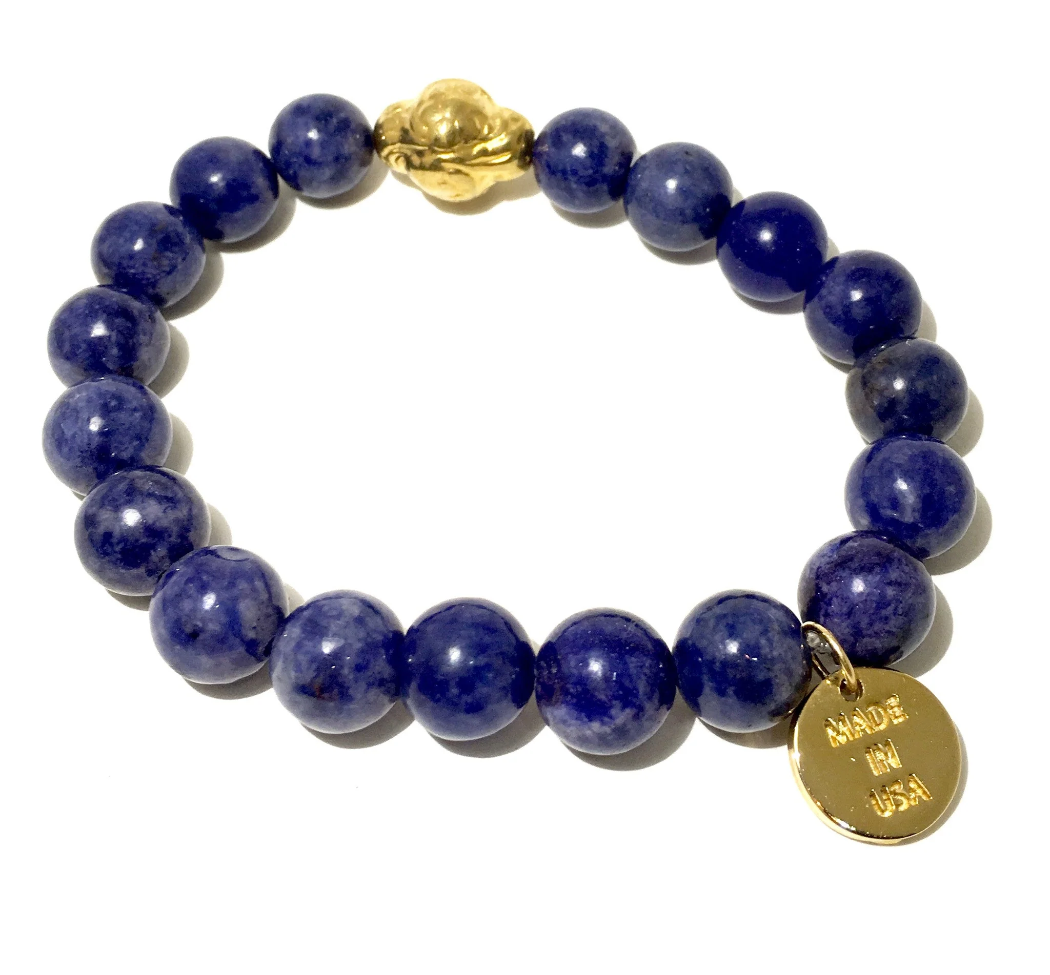 Lapis Lazuli Mantra Bracelet by The Urban Charm - Image 2