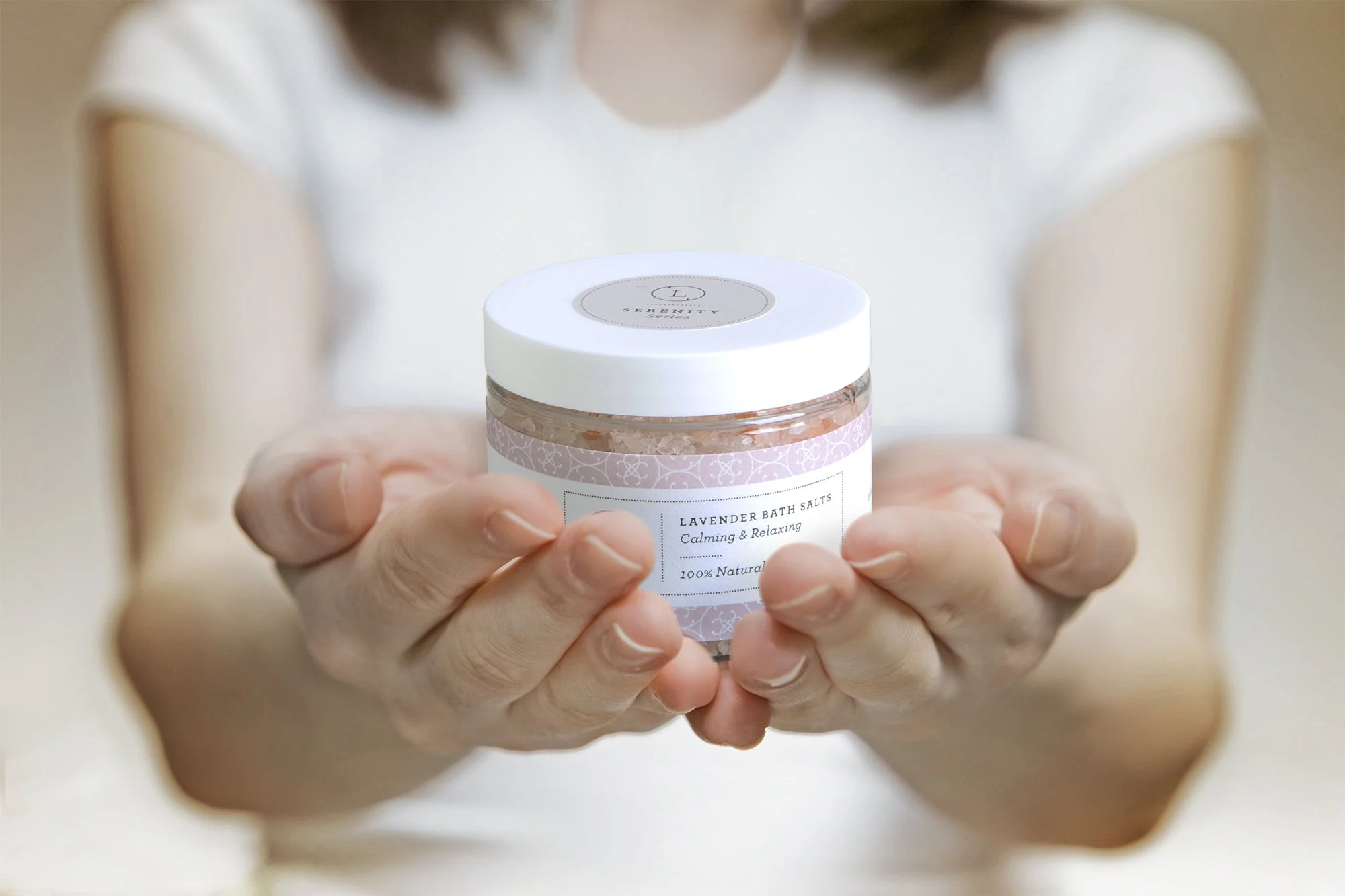 Lavender Natural Bath Salt Soak with Dead sea, Epsom and Himalayan salts - Image 2