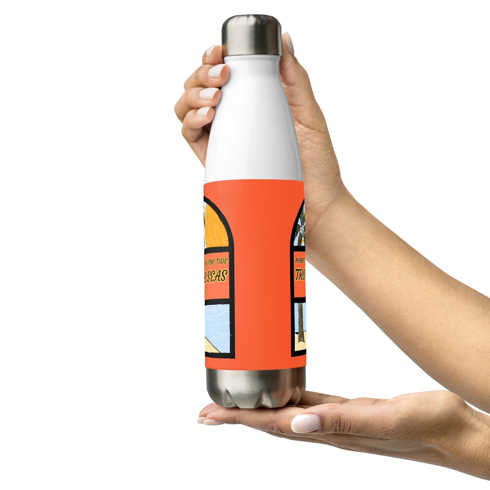 Lazy Afternoon Sketch Stainless Steel Water Bottle - Image 10