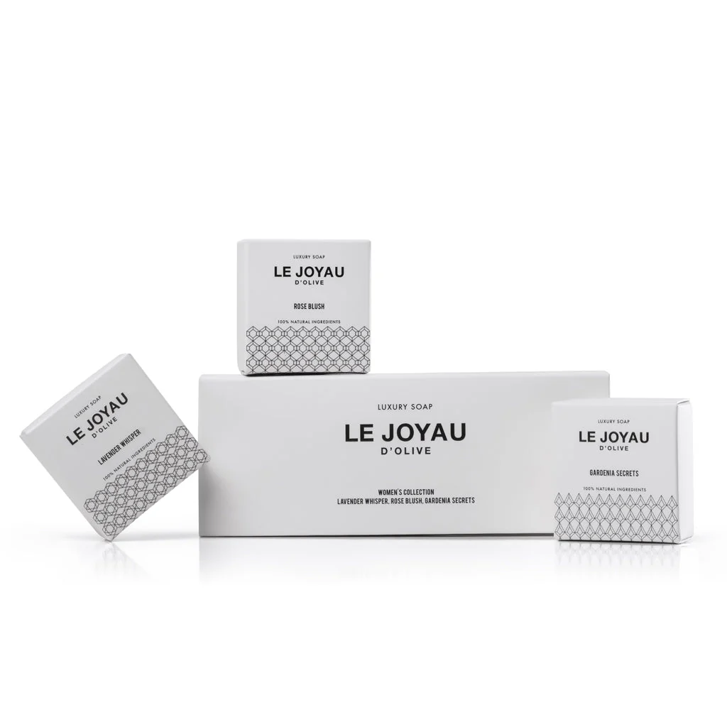 LE JOYAU D'OLIVE - Giftset Collection of 3 handcrafted soaps - All natural - Image 3