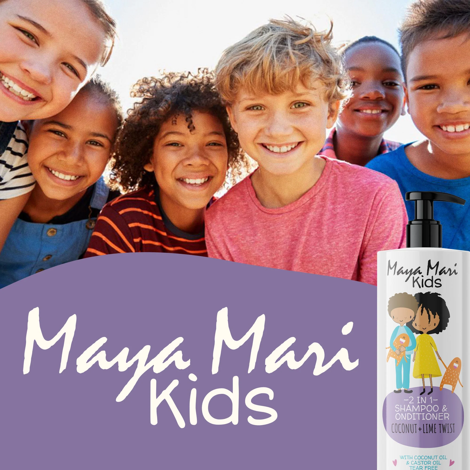 Maya Mari Kids - Curly Hair Kids Ultimate Curls 2-Piece Set - 2-in-1 Shampoo and Conditioner and Leave-In Conditioner by Los Angeles Brands - Image 7