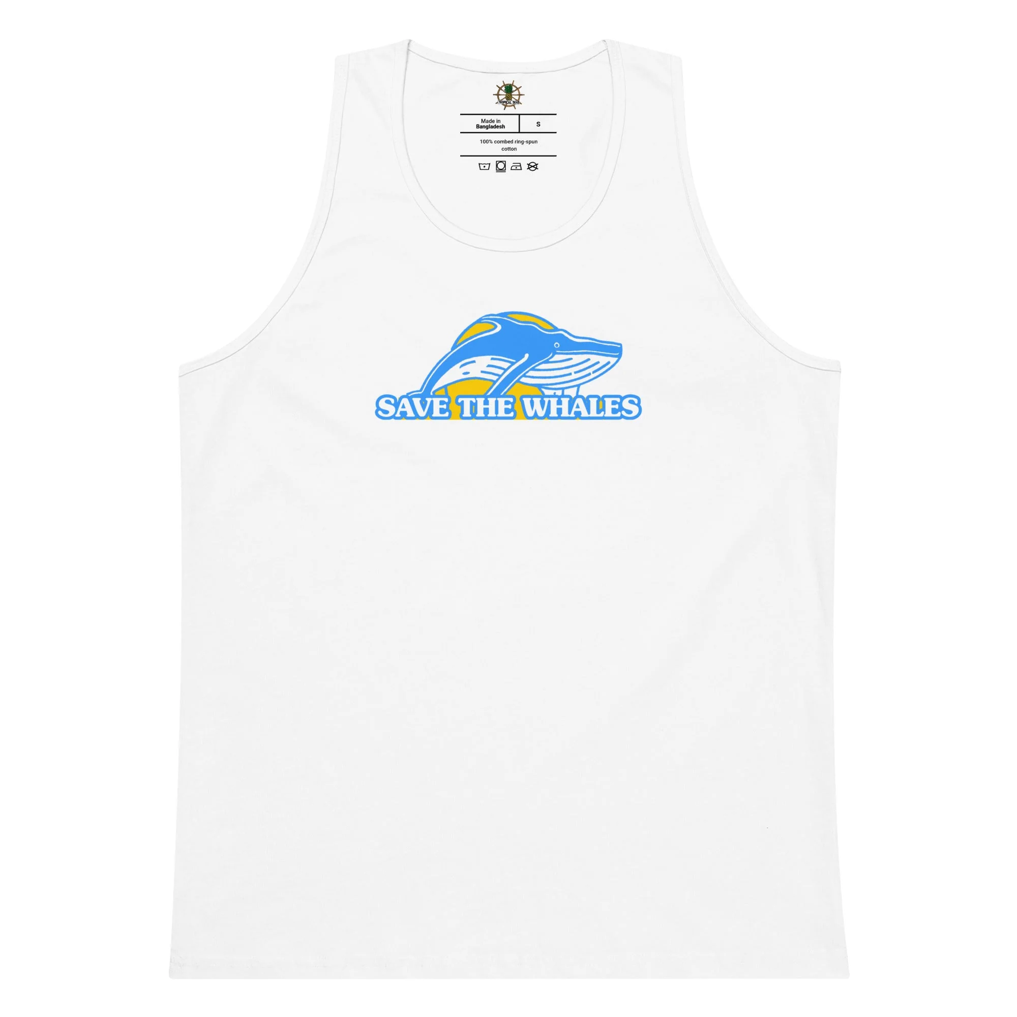Men’s Premium Save the Whales Tank Top - Image 5