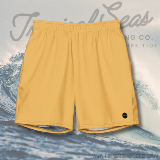 Men's Gold Eco Board Shorts - Image 2