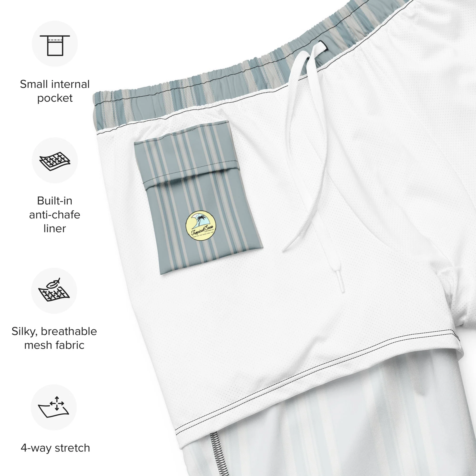 Men's Yacht Club Aristocrat swim trunks | Brinks Island Collection - Image 3