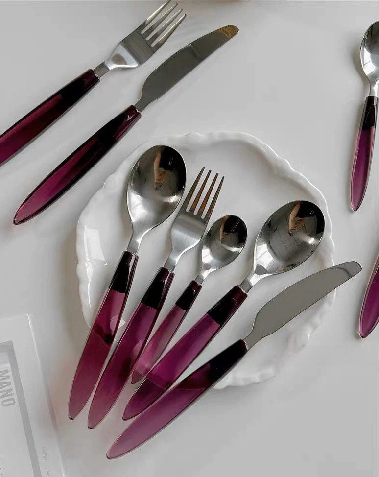 Meteor Flatware Set of 16 Pcs ( $3.5 Each ) - Sleek Modern Cutlery Silverware Set - Image 2