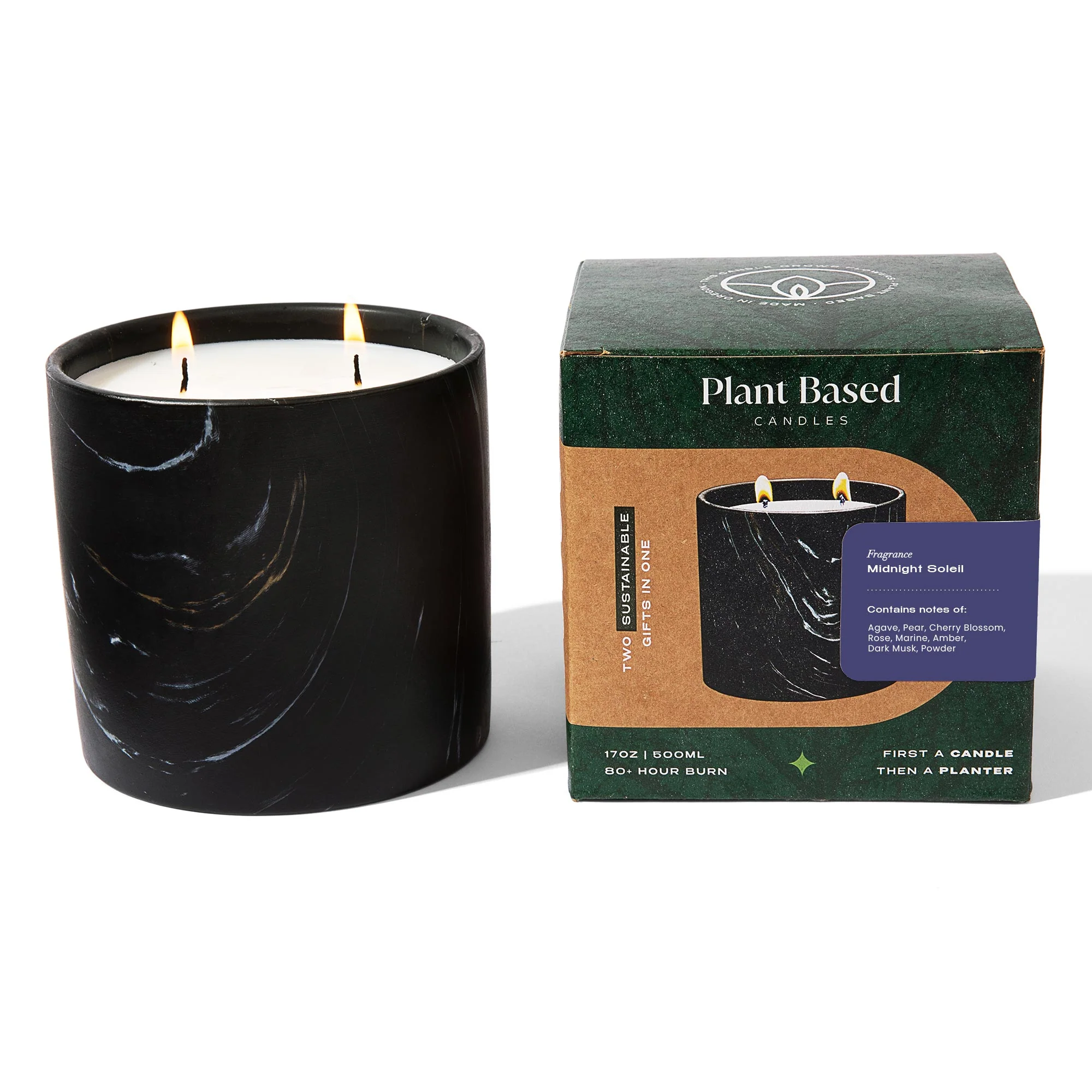 Midnight Soleil Black Marquina Candle 17oz - Image 7