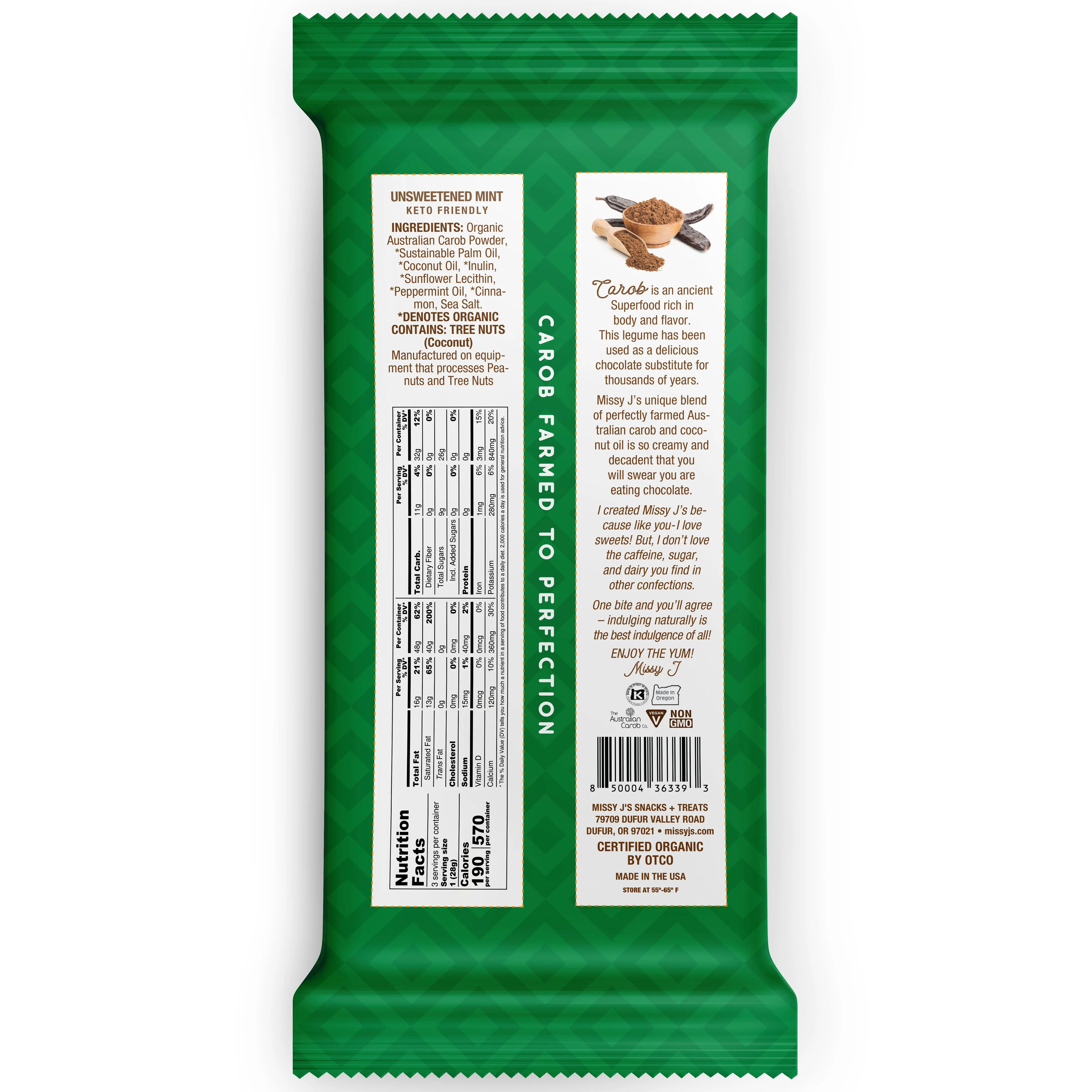 Missy J's Organic Carob Unsweetened Everything Sampler pack-9 products - Image 11