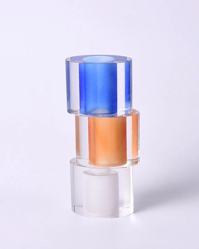 Modern Crystal Nugget Vase, Contemporary Table Setting Centrepieces - Image 6
