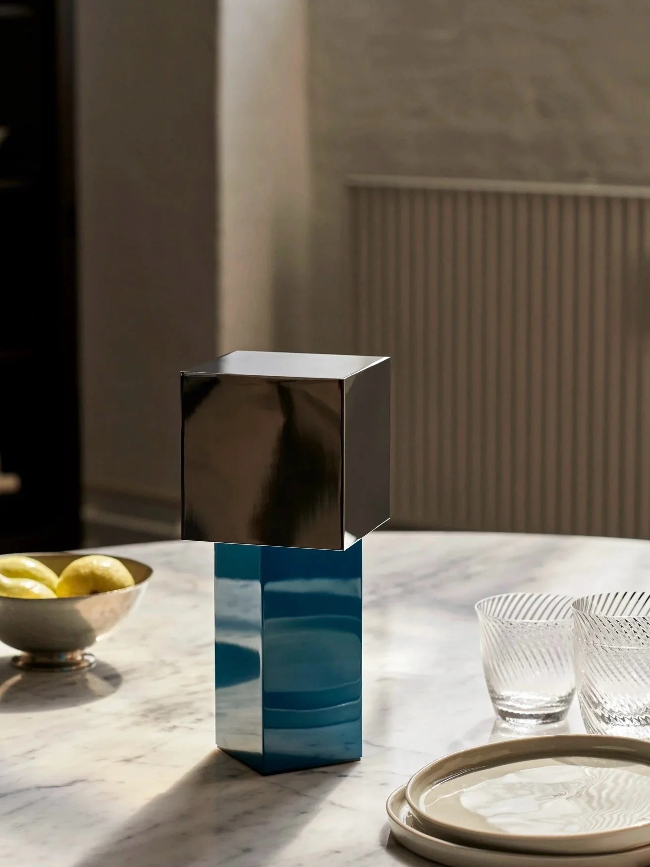 Modern Geometric Portable Dimmable Lamp - Bauhaus Pivot ATD7 Table Lamp - Image 5
