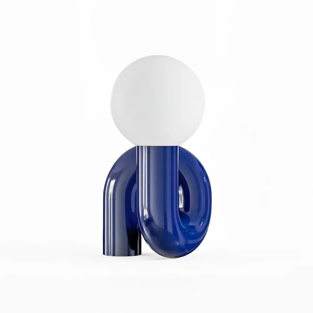 Modern Spiral Bedside Table Lamp - Quirky Whimsical Desk Lamp - Image 9