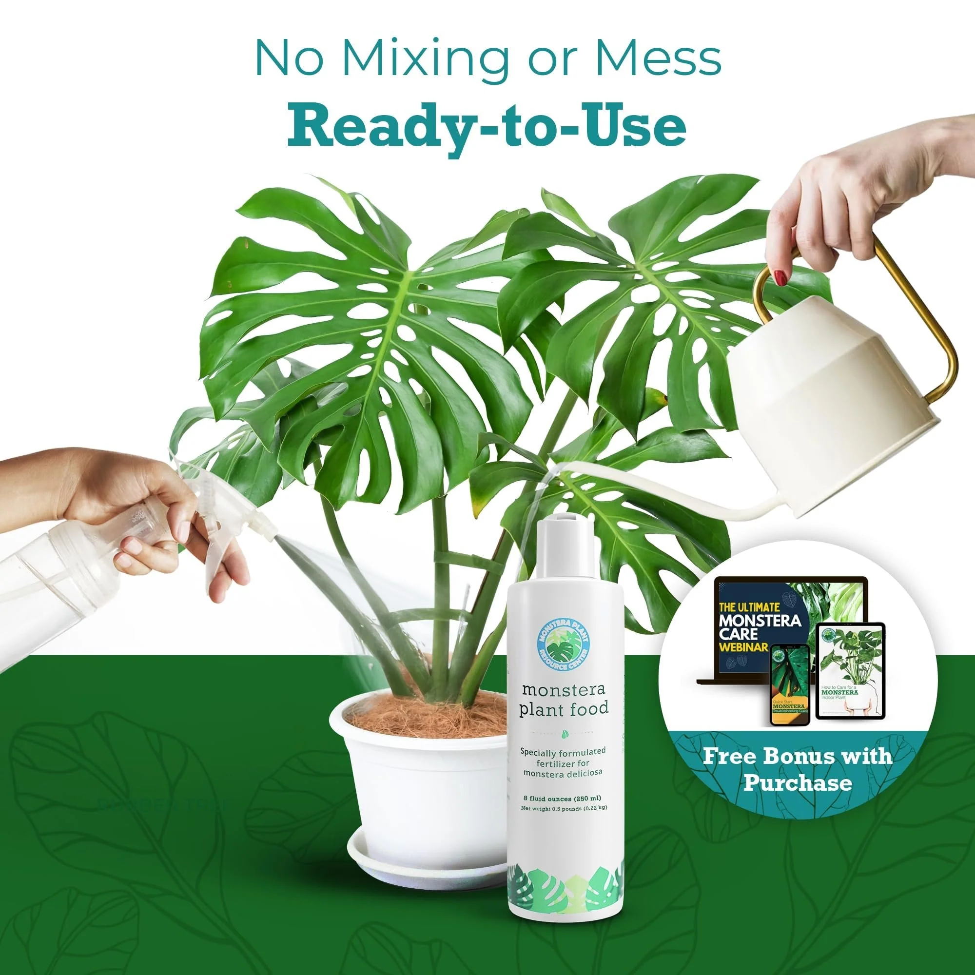 Monstera Plant Food by Houseplant Resource Center | Premium Liquid Fertilizer (5-2-3 NPK) - Ideal for Monstera, Pothos, and Snake Plants (8 Fluid Ounces) by Houseplant Resource Center - Image 4