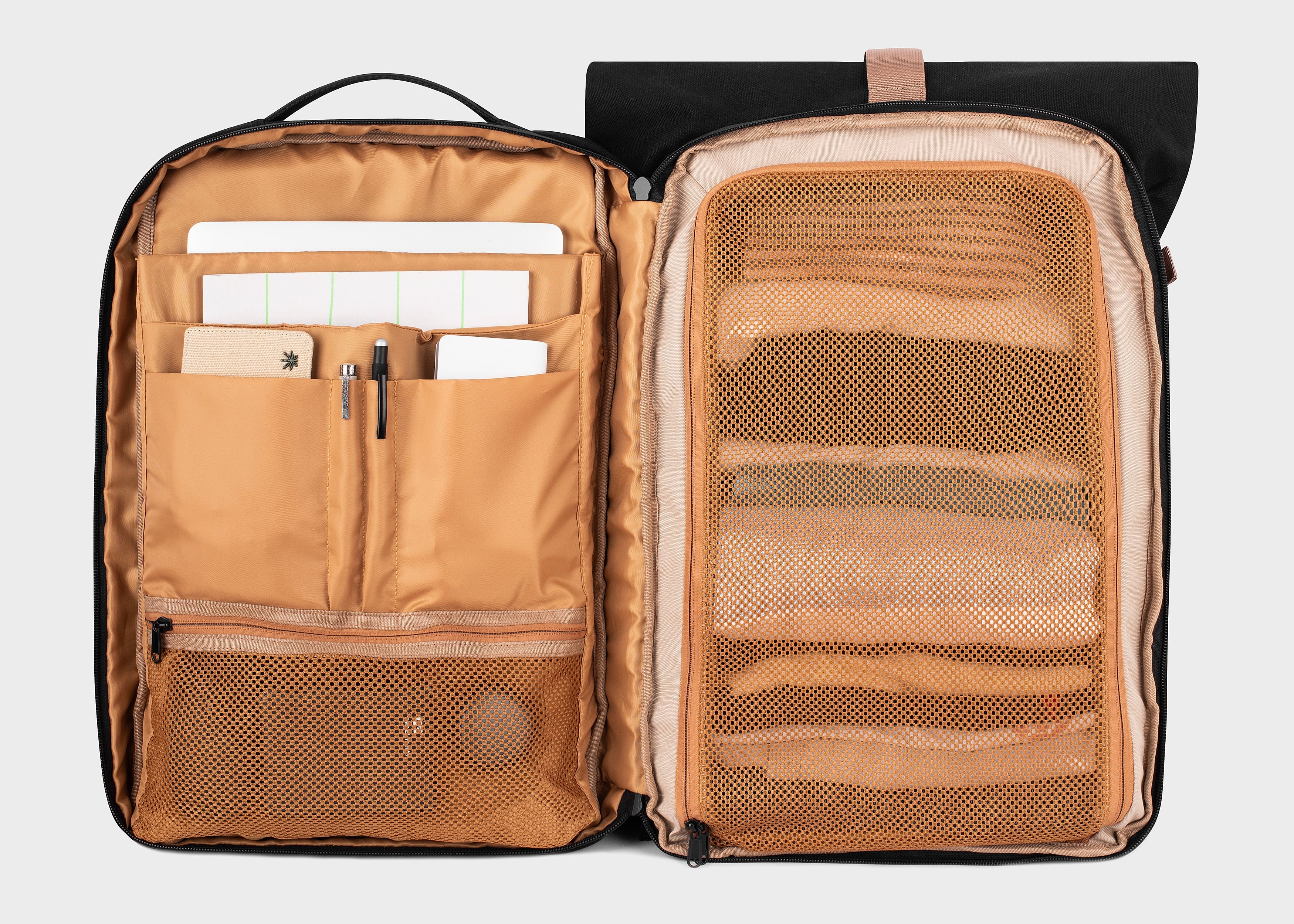 Nomad Backpack in Beige and Green - Image 8