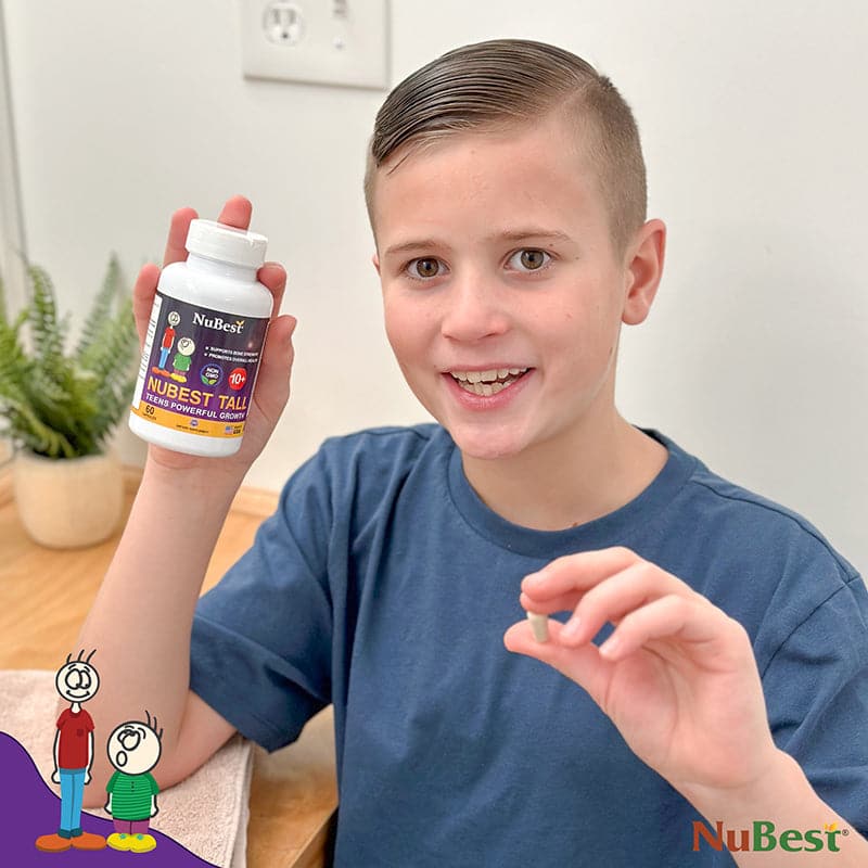 NuBest Tall 10+, Powerful Growth for Kids & Teens (10+), Milk Drinkers, 60 Capsules by NuBest Nutrition® - Image 11