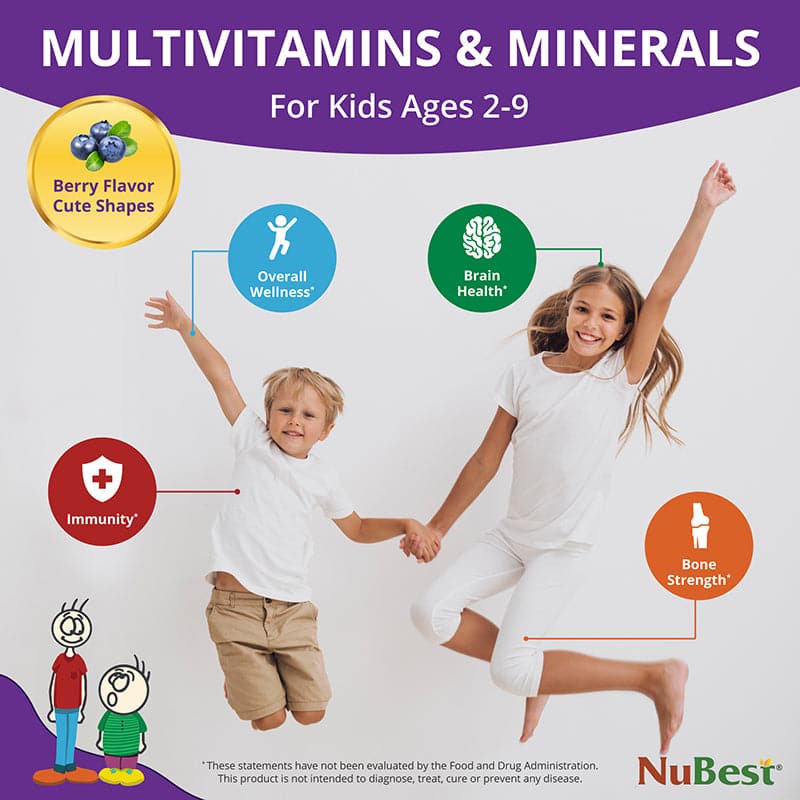NuBest Tall Kids, Multivitamins, Berry Flavor, Ages 2-9, 90 Chewables by NuBest Nutrition® - Image 2