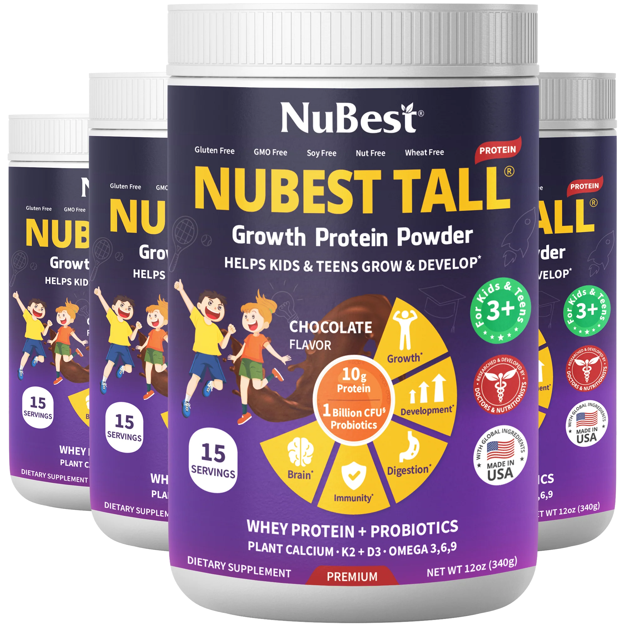 NuBest Tall Protein, Chocolate Shake, 15 servings by NuBest Nutrition® - Image 15