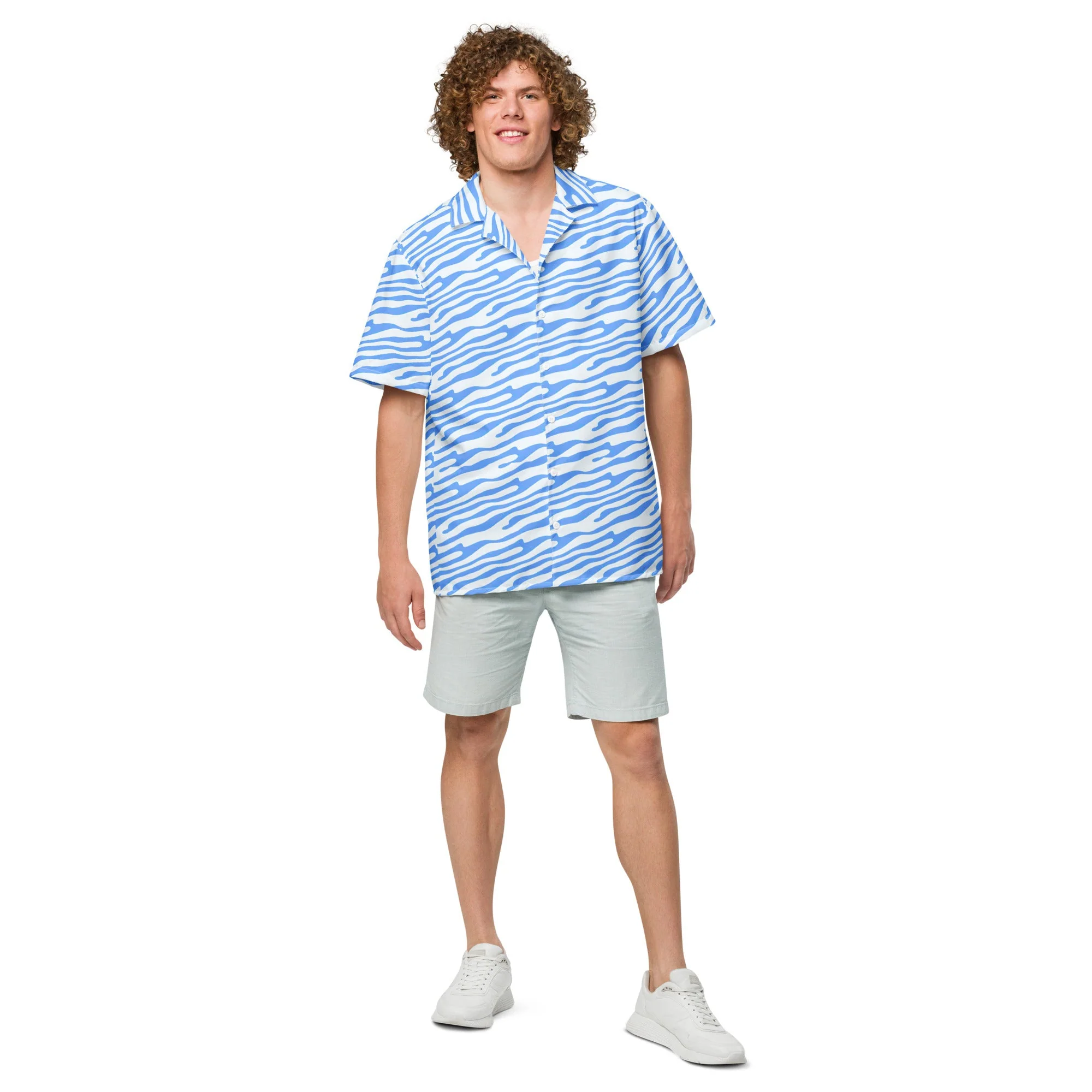 Ocean Blue button shirt - Image 3