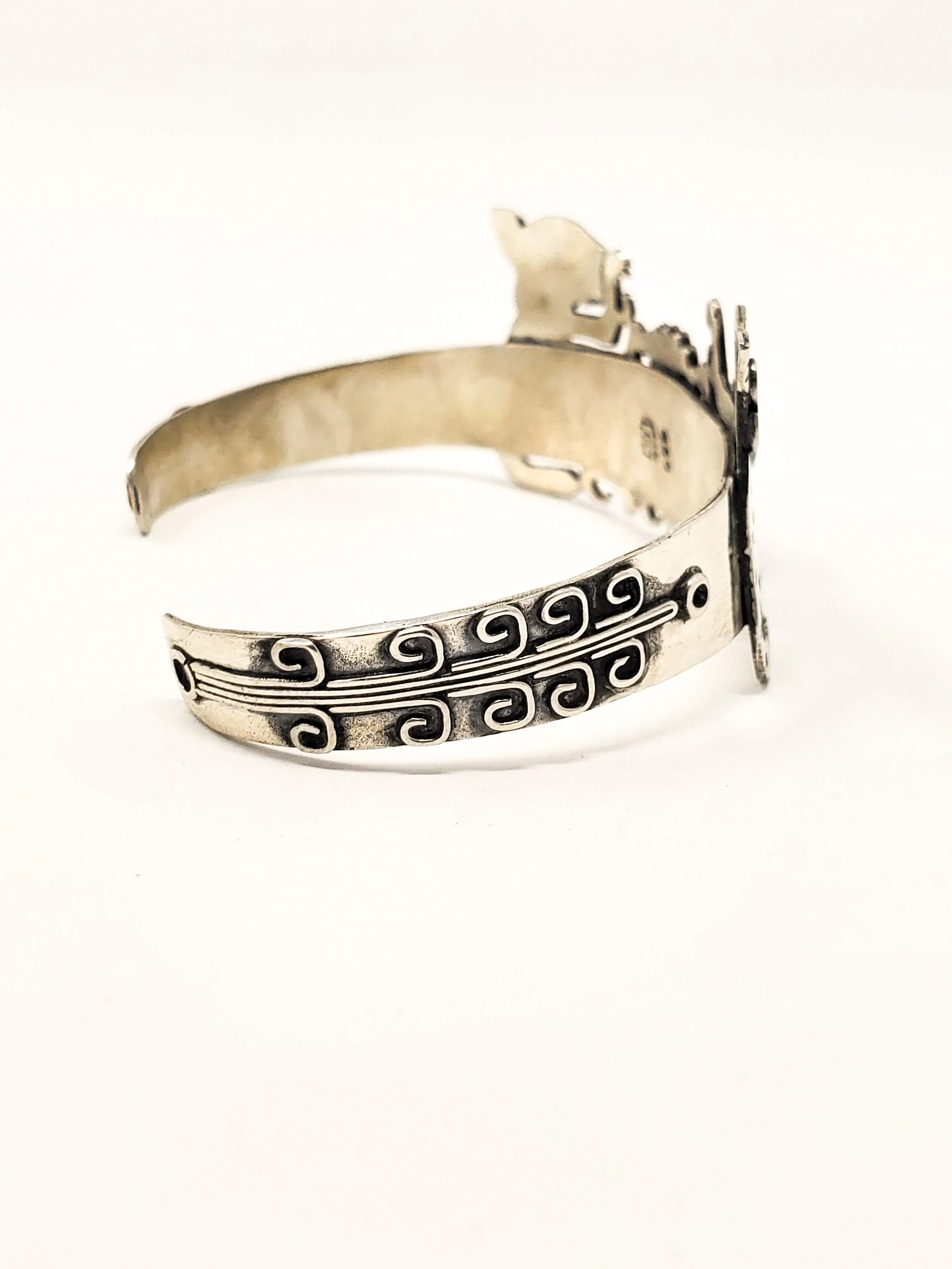 Ocelot (Jaguars) Peyote Silver Bracelet - Image 5