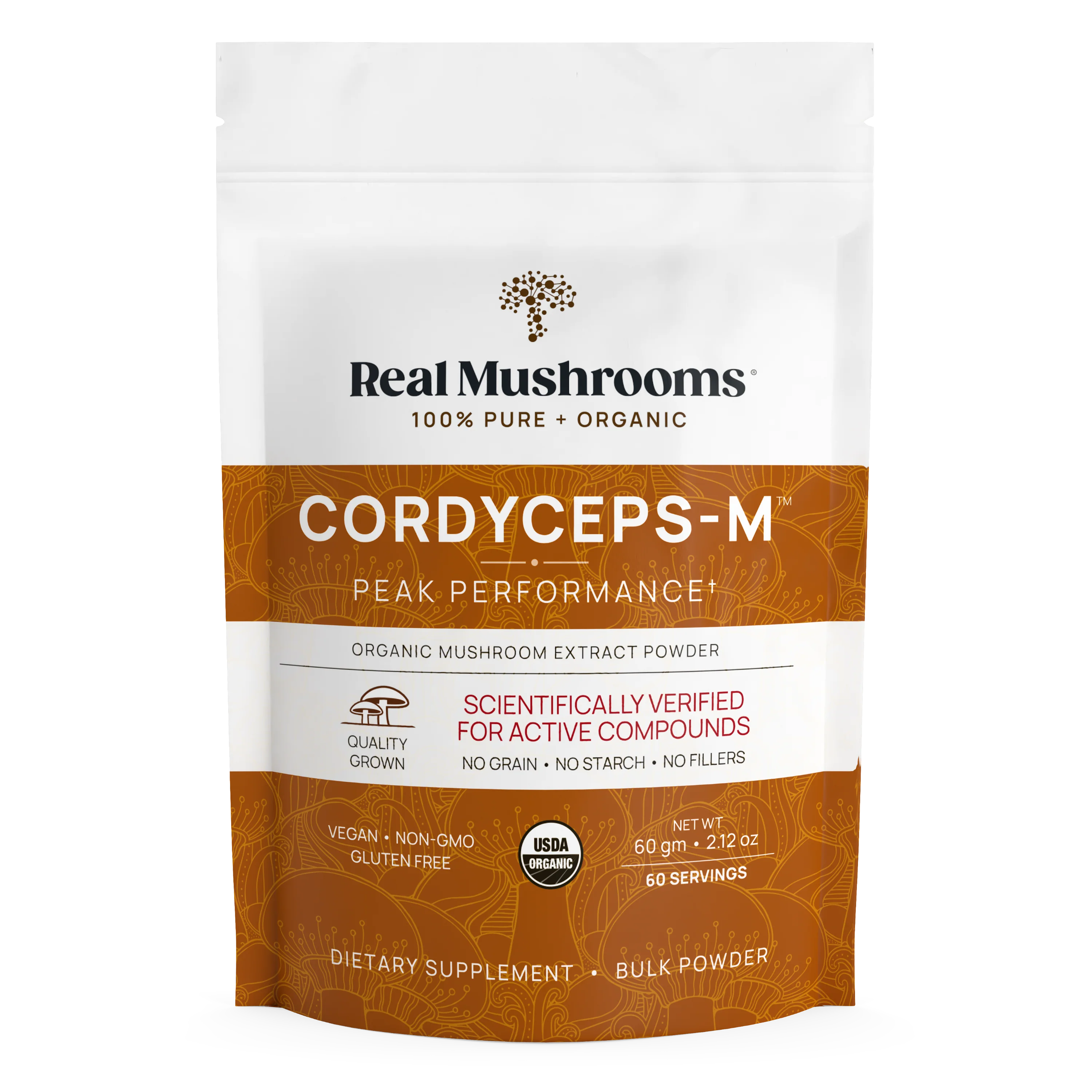 Organic Cordyceps Mushroom Extract Powder – Bulk Supplement by Real Mushrooms