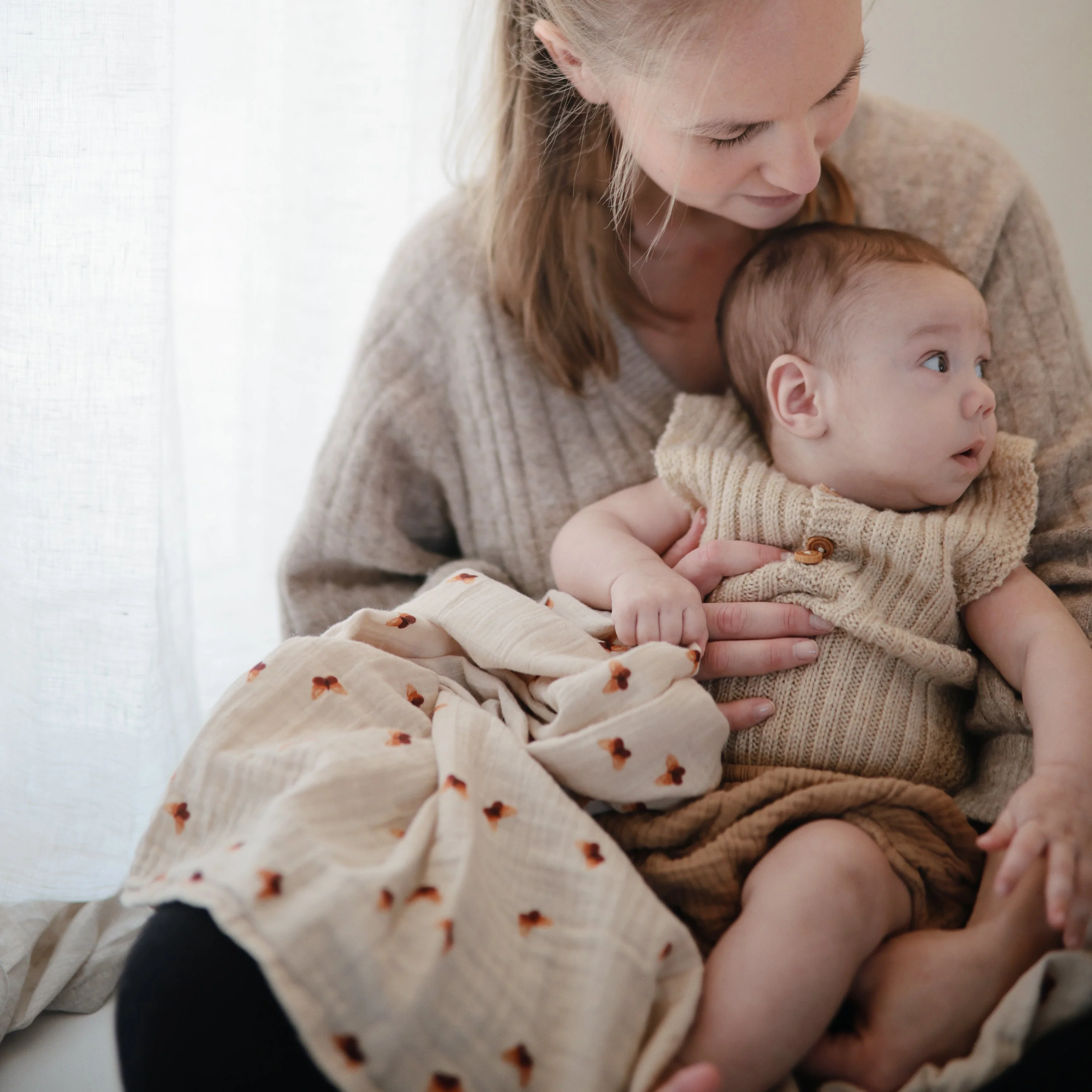 Organic Cotton Muslin Swaddle Blanket - Image 141