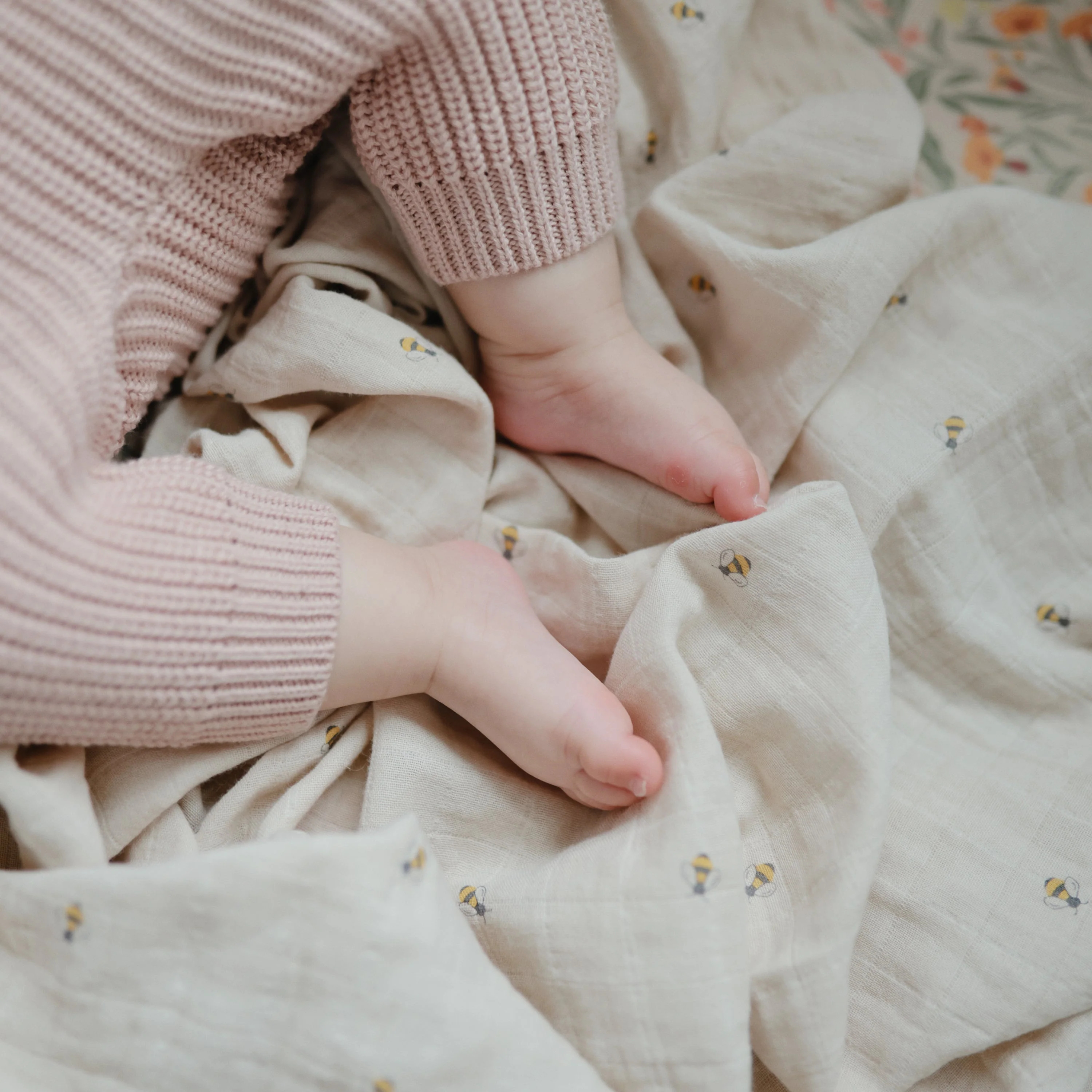 Organic Cotton Muslin Swaddle Blanket - Image 234
