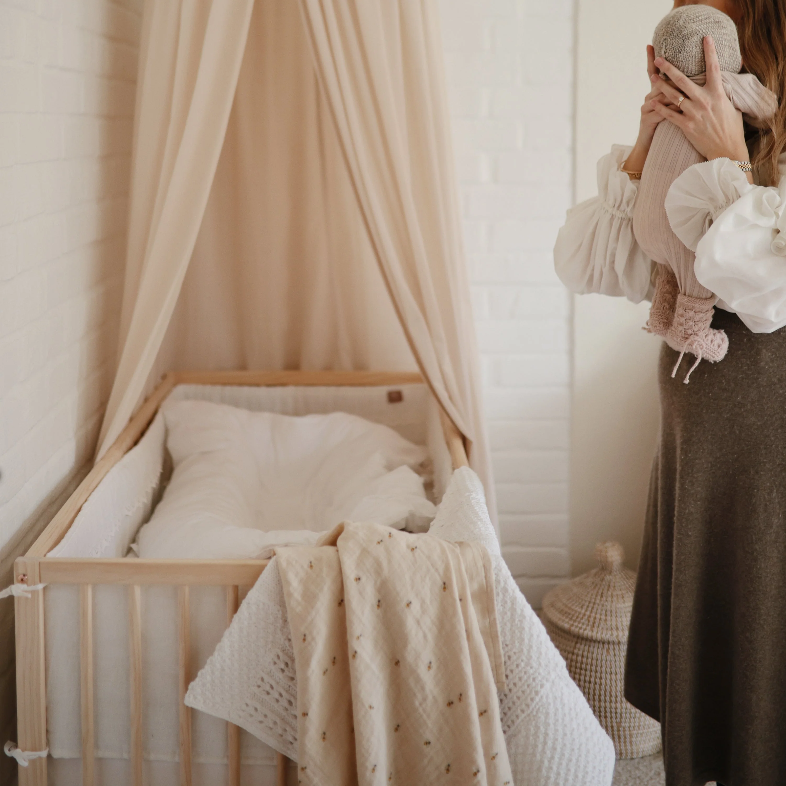 Organic Cotton Muslin Swaddle Blanket - Image 240